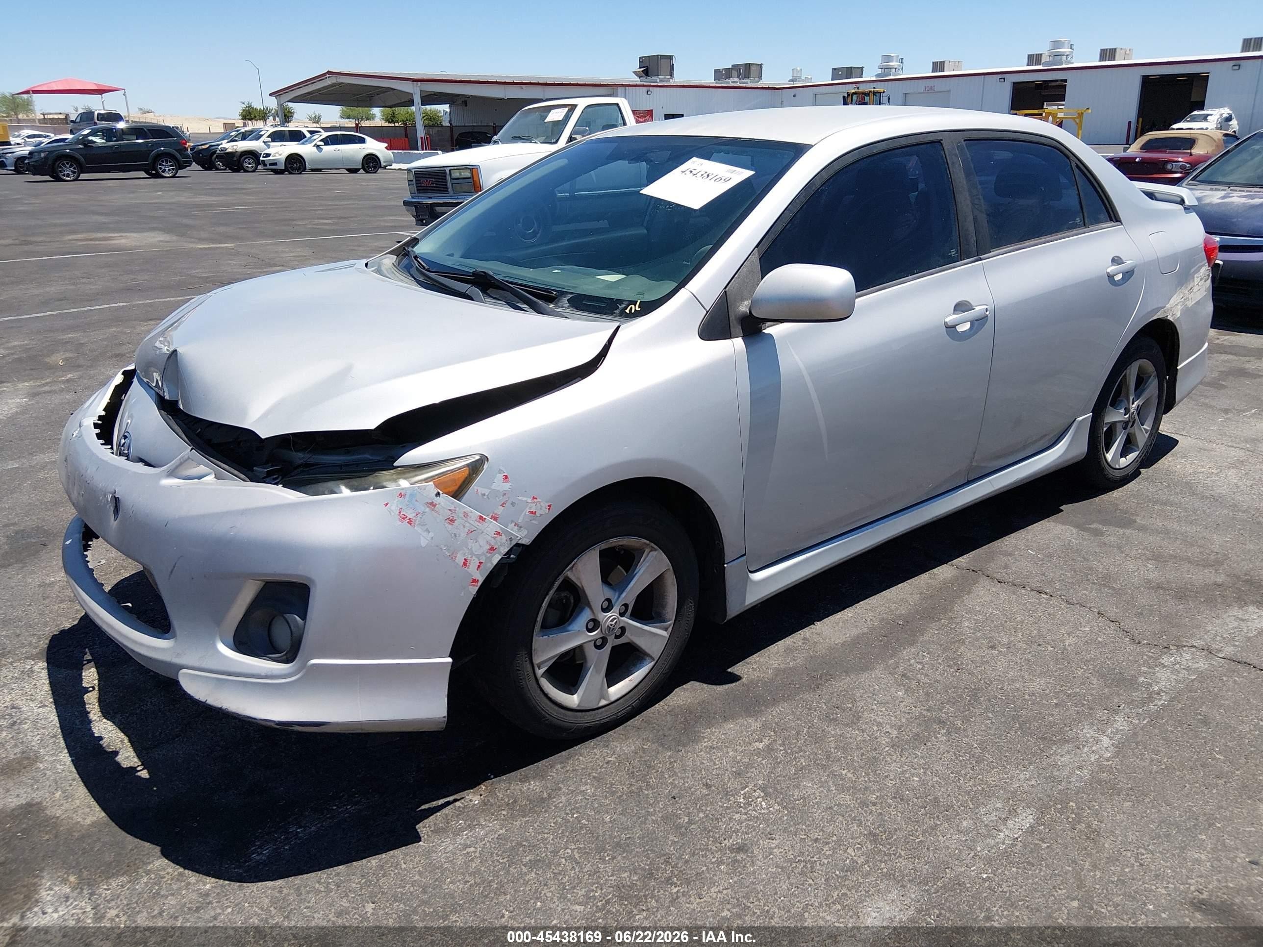 2011 Toyota Corolla S Silver vin: 2T1BU4EE4BC703876