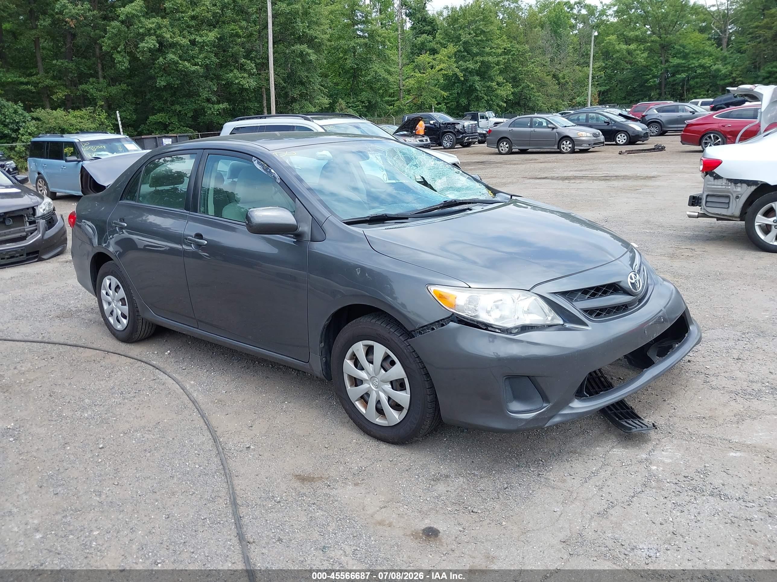 2011 Toyota Corolla Le Gray vin: 2T1BU4EE4BC709449