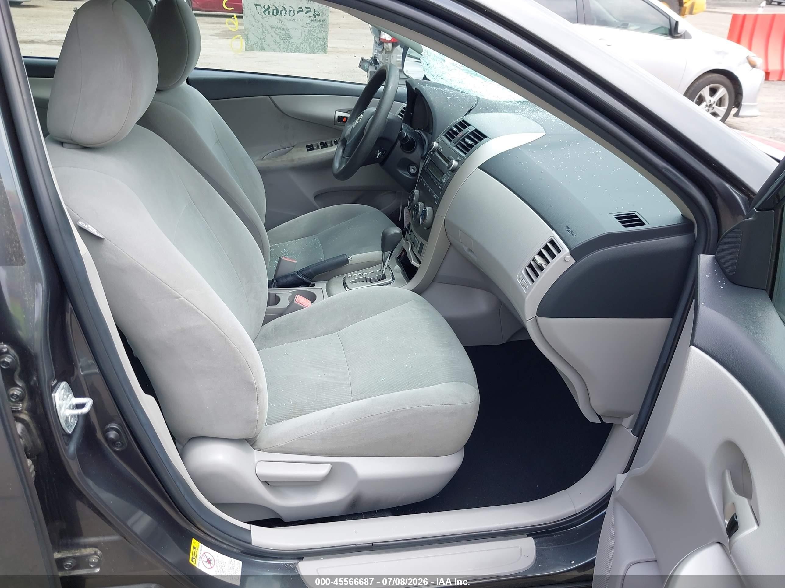 2011 Toyota Corolla Le Gray vin: 2T1BU4EE4BC709449
