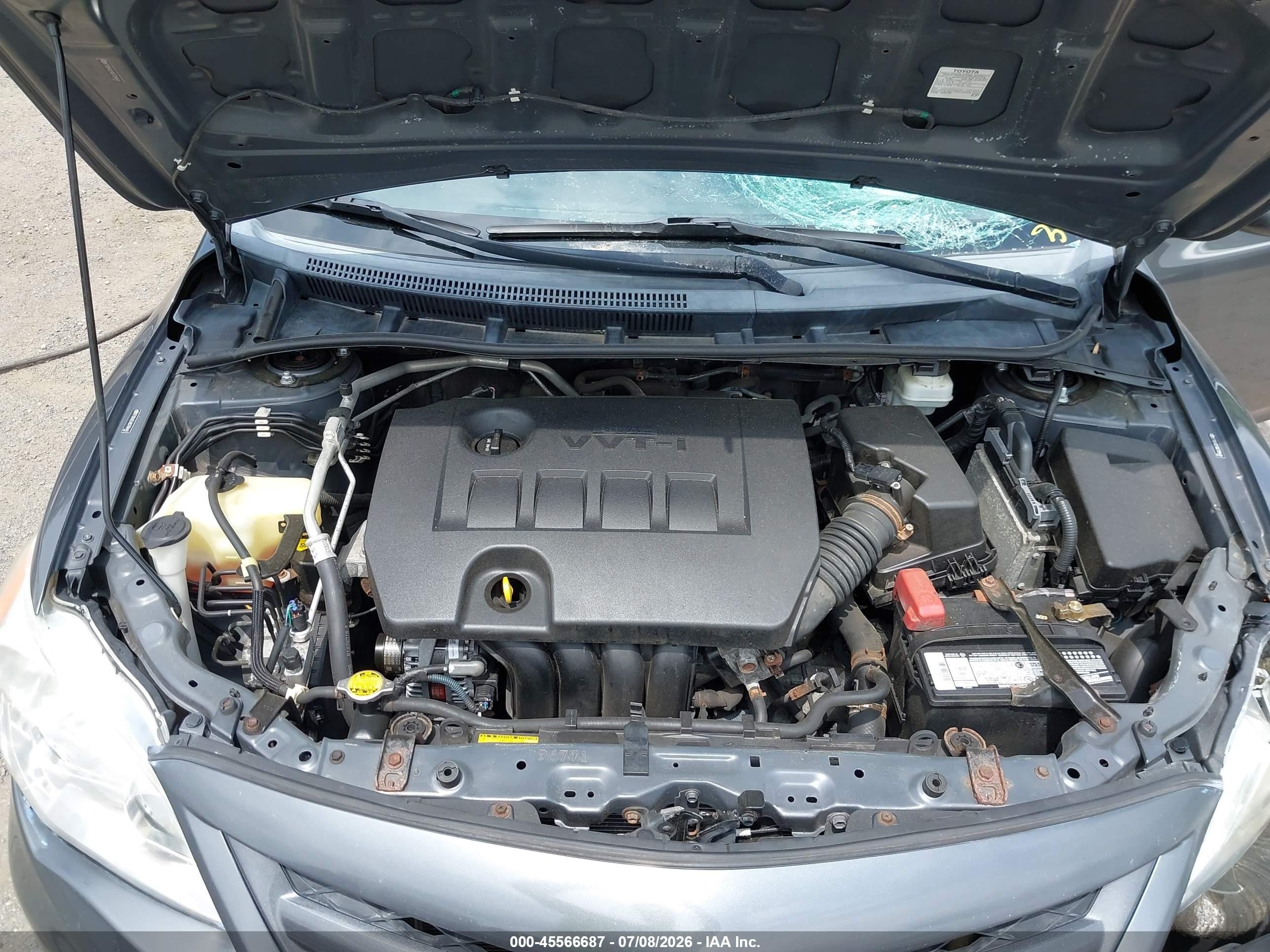 2011 Toyota Corolla Le Gray vin: 2T1BU4EE4BC709449