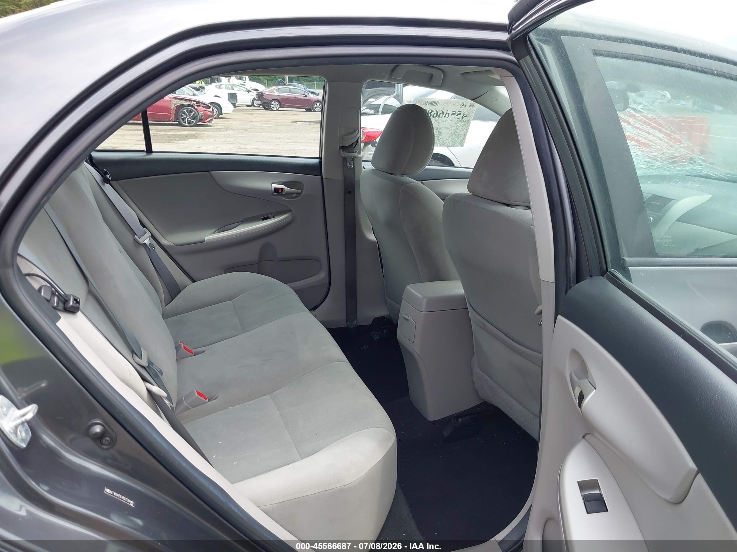 2011 Toyota Corolla Le Gray vin: 2T1BU4EE4BC709449