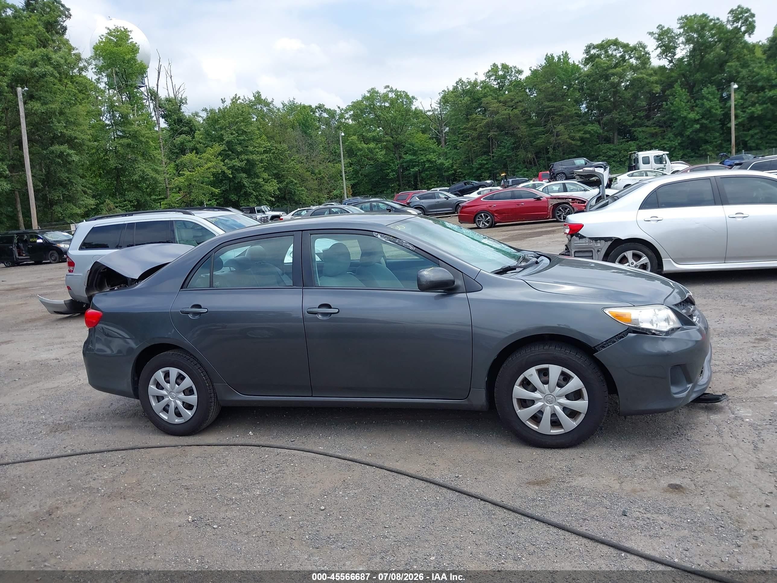 2011 Toyota Corolla Le Gray vin: 2T1BU4EE4BC709449