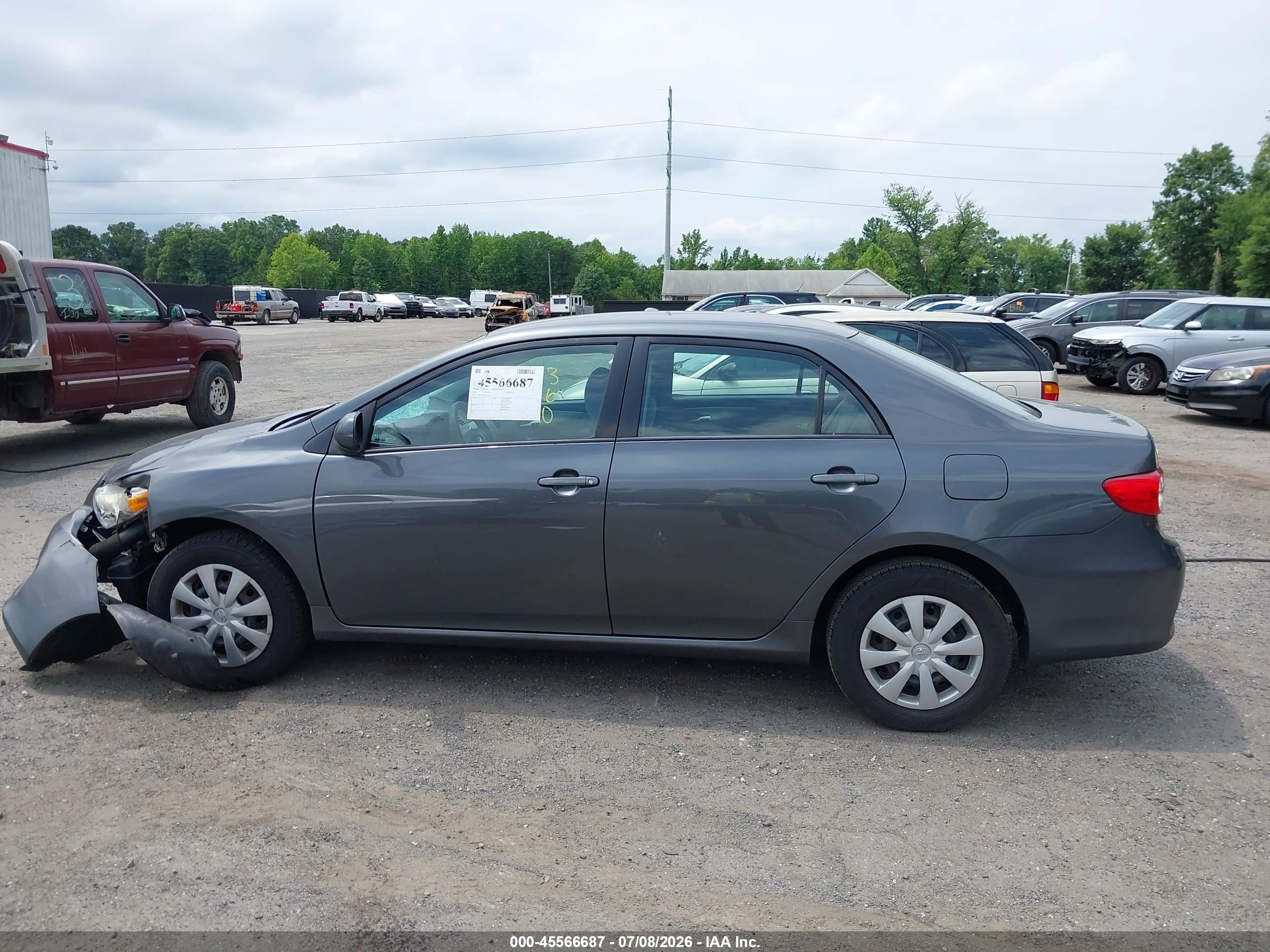 2011 Toyota Corolla Le Gray vin: 2T1BU4EE4BC709449