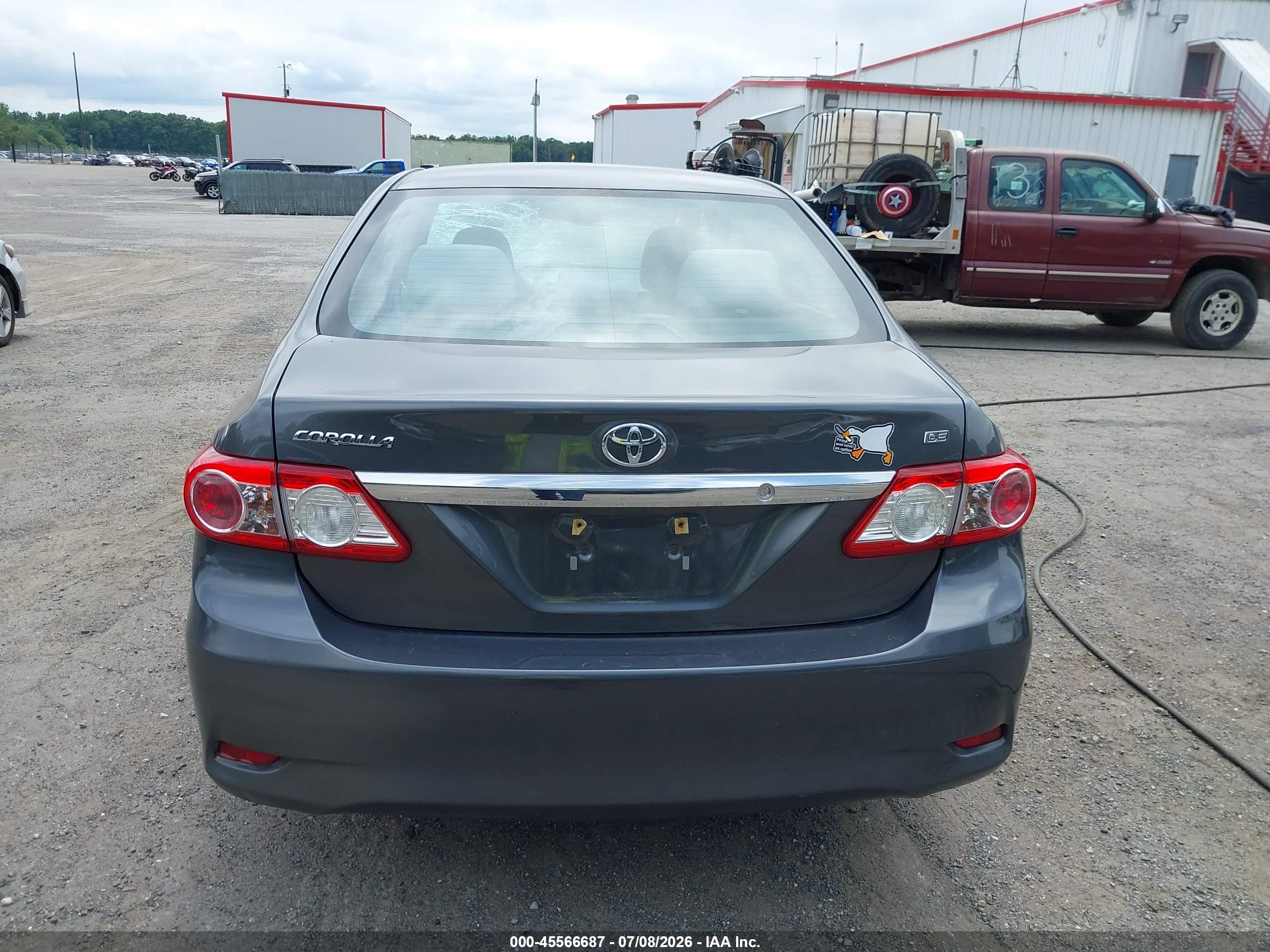 2011 Toyota Corolla Le Gray vin: 2T1BU4EE4BC709449