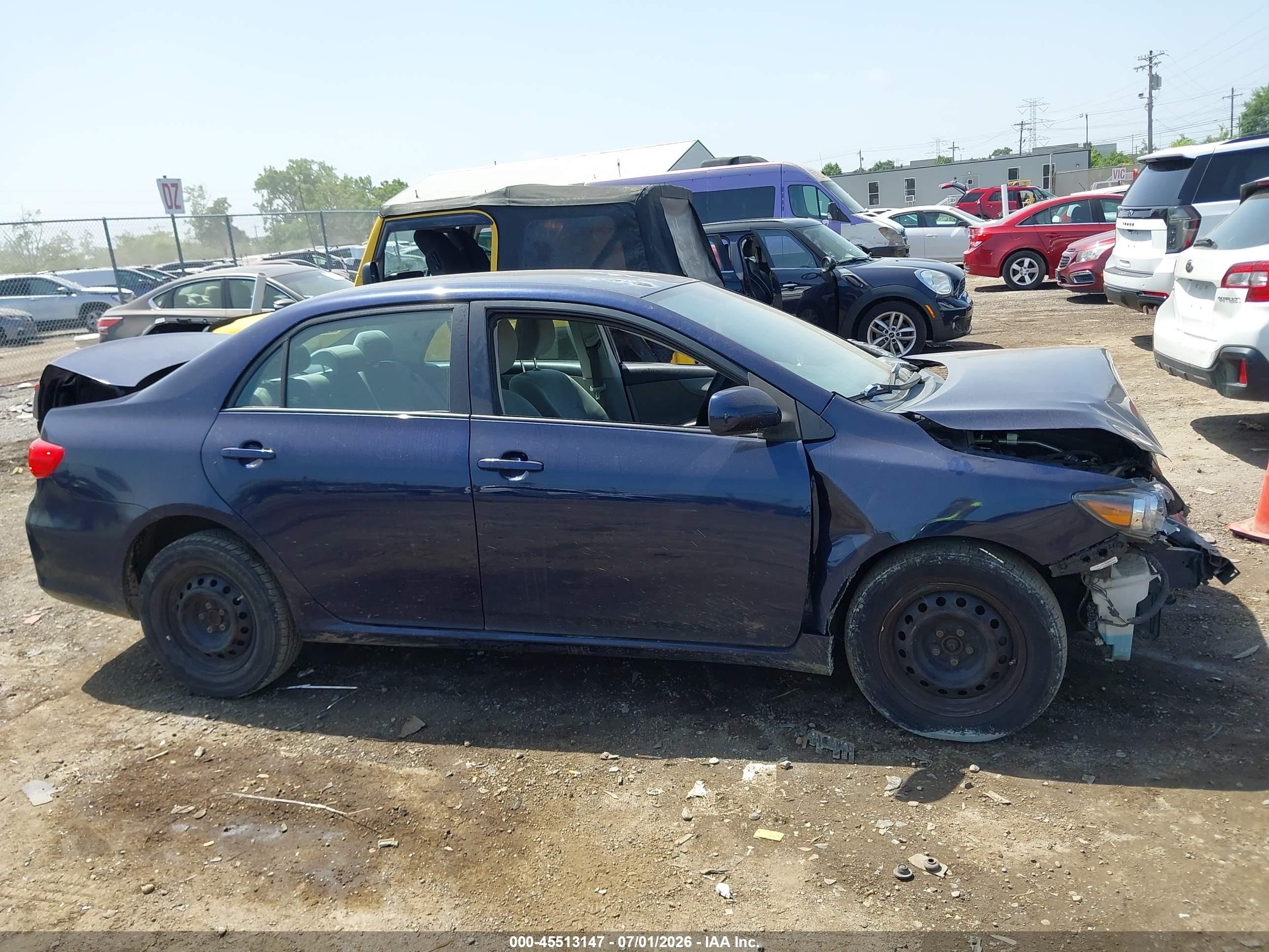 2011 Toyota Corolla Le Dark Blue vin: 2T1BU4EE4BC723898