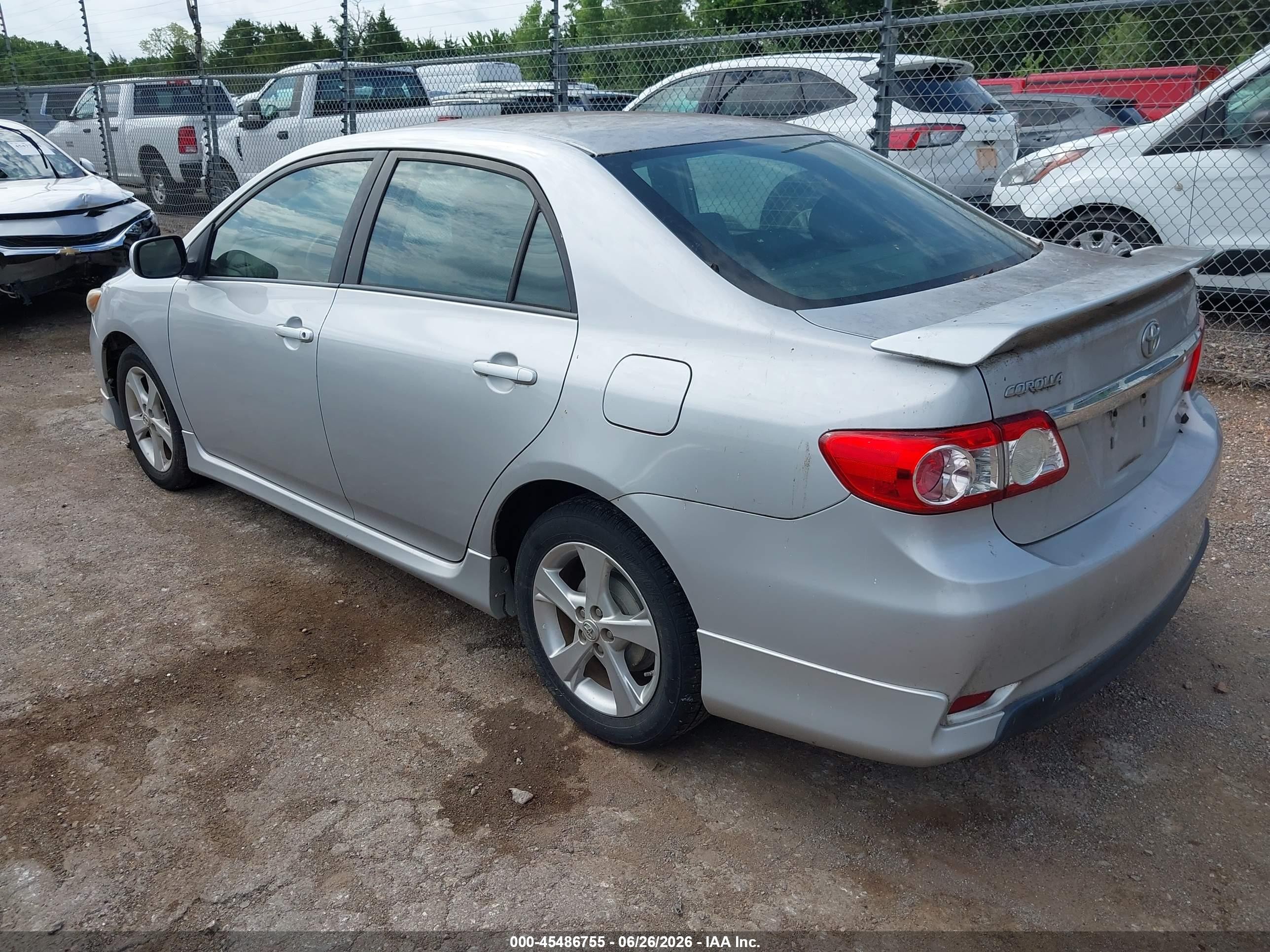 2011 Toyota Corolla S Silver vin: 2T1BU4EE4BC743472