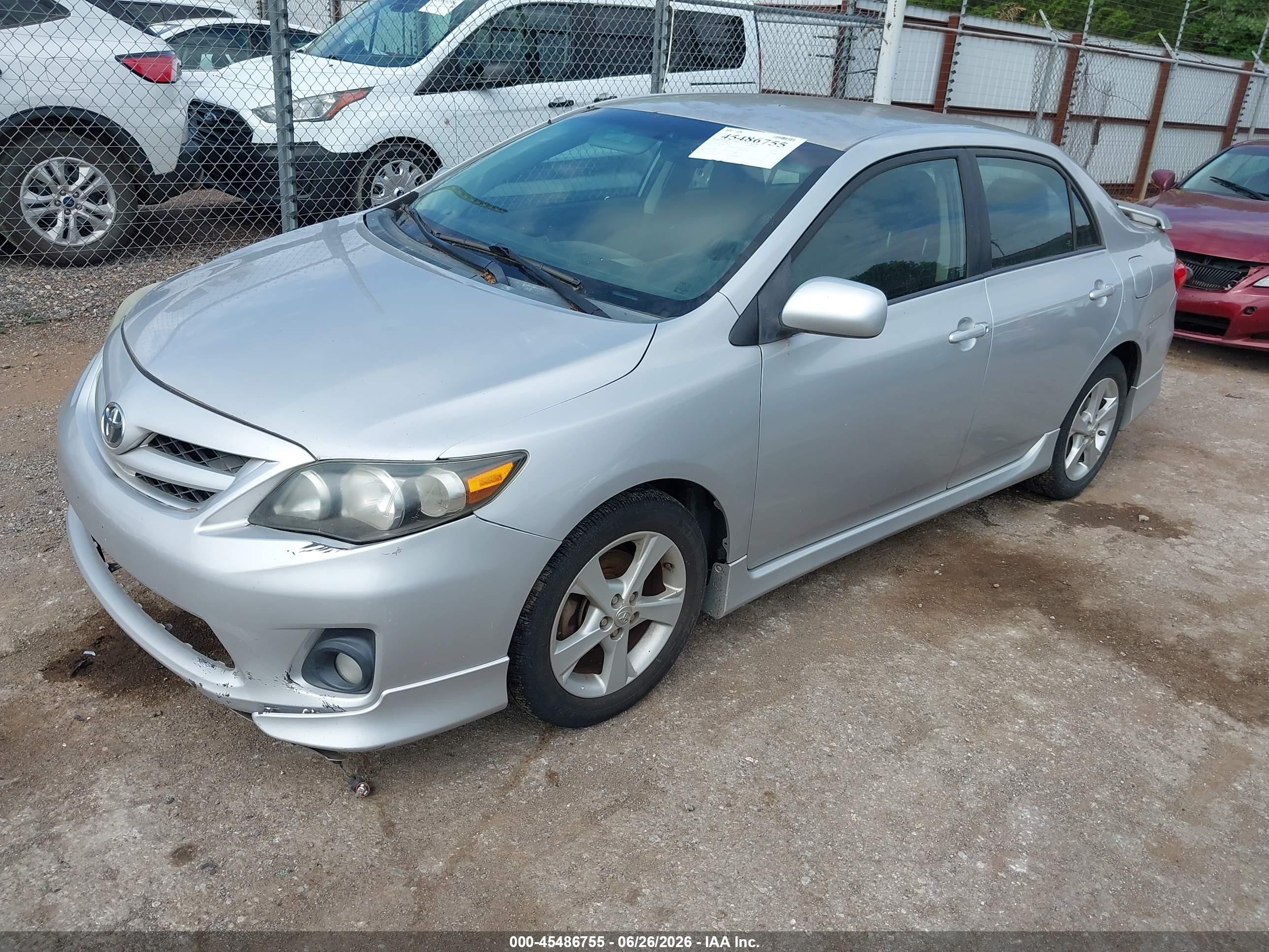 2011 Toyota Corolla S Silver vin: 2T1BU4EE4BC743472