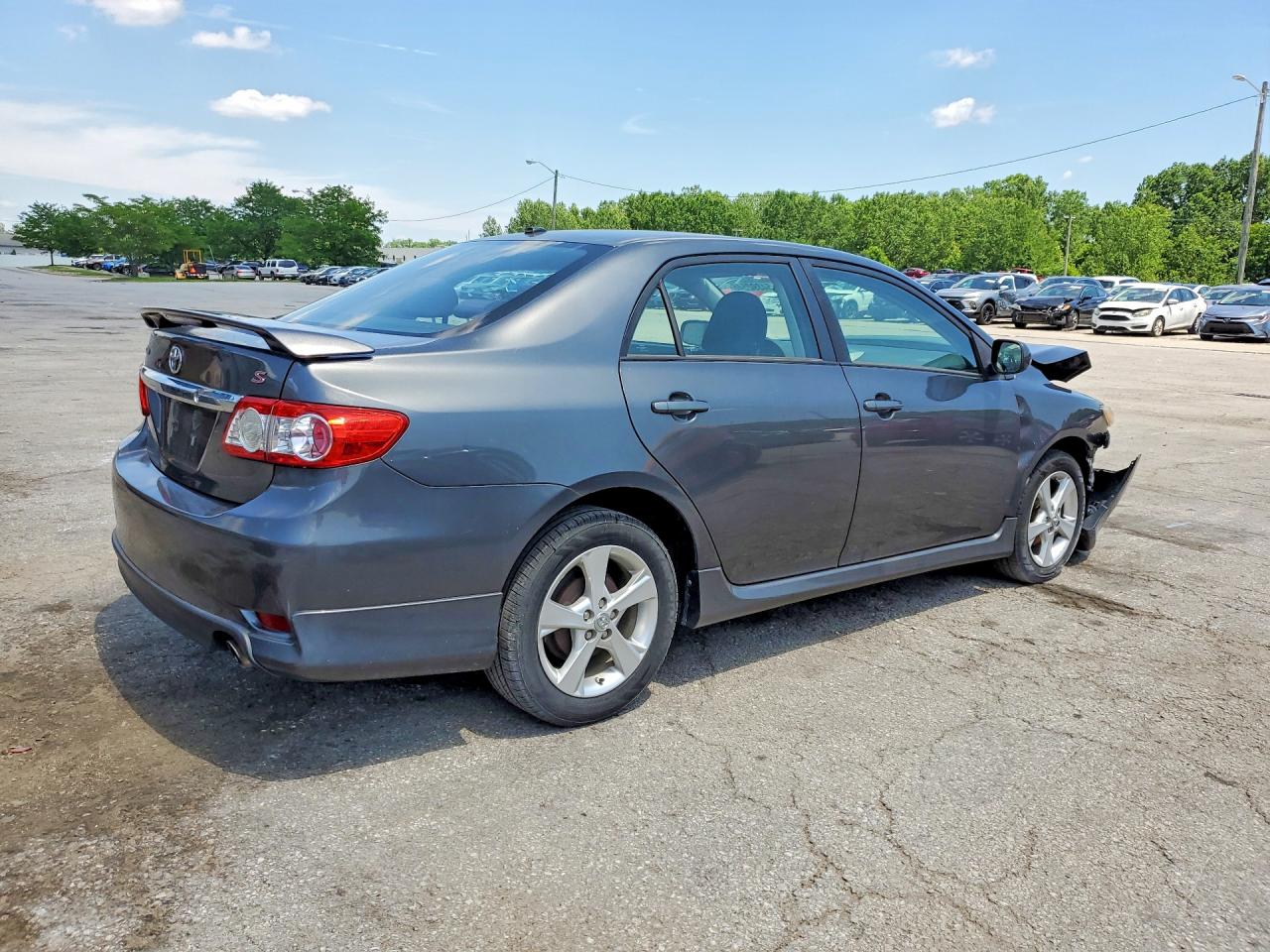 2011 Toyota Corolla S Gray vin: 2T1BU4EE4BC747361