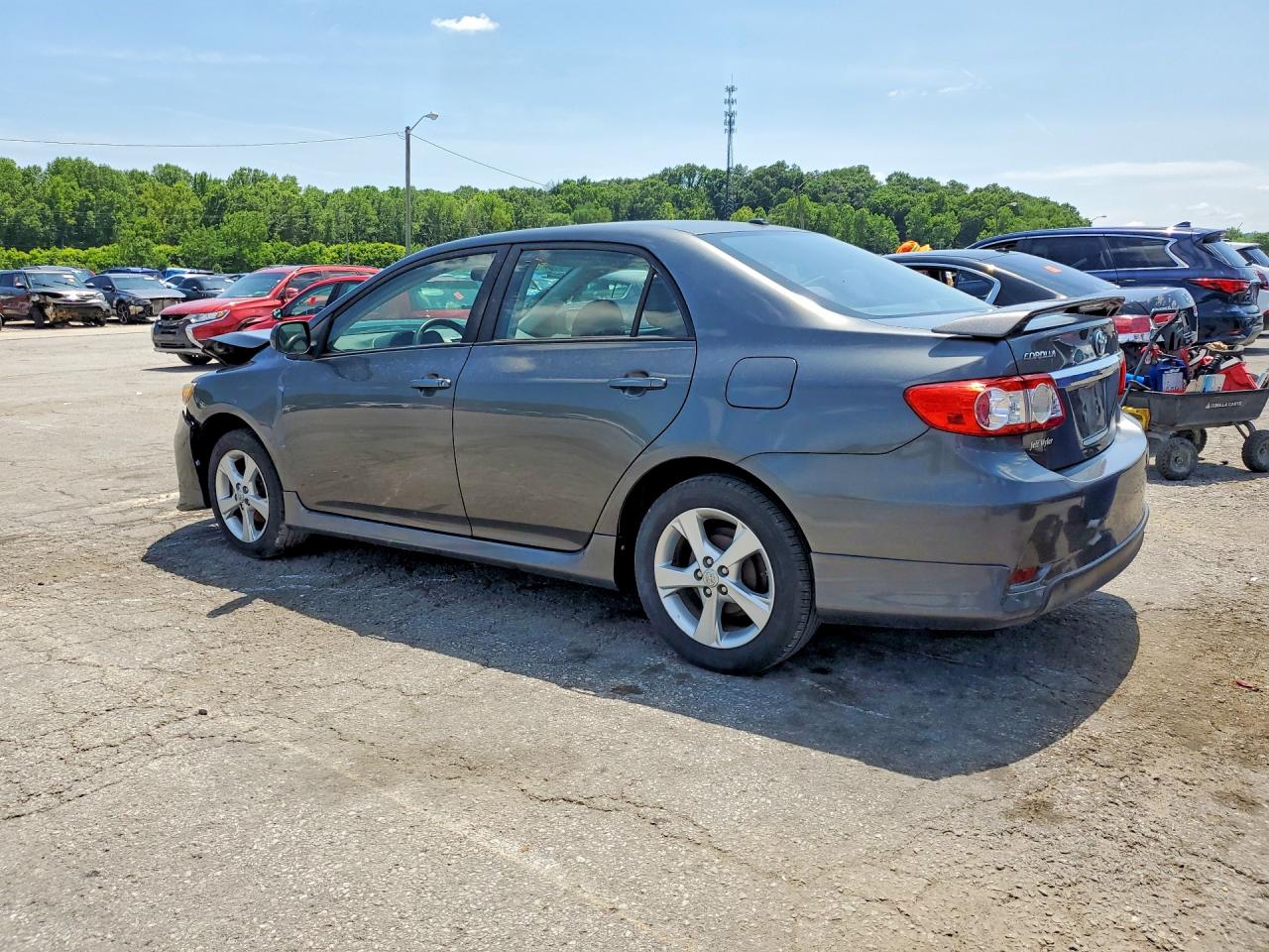 2011 Toyota Corolla S Gray vin: 2T1BU4EE4BC747361