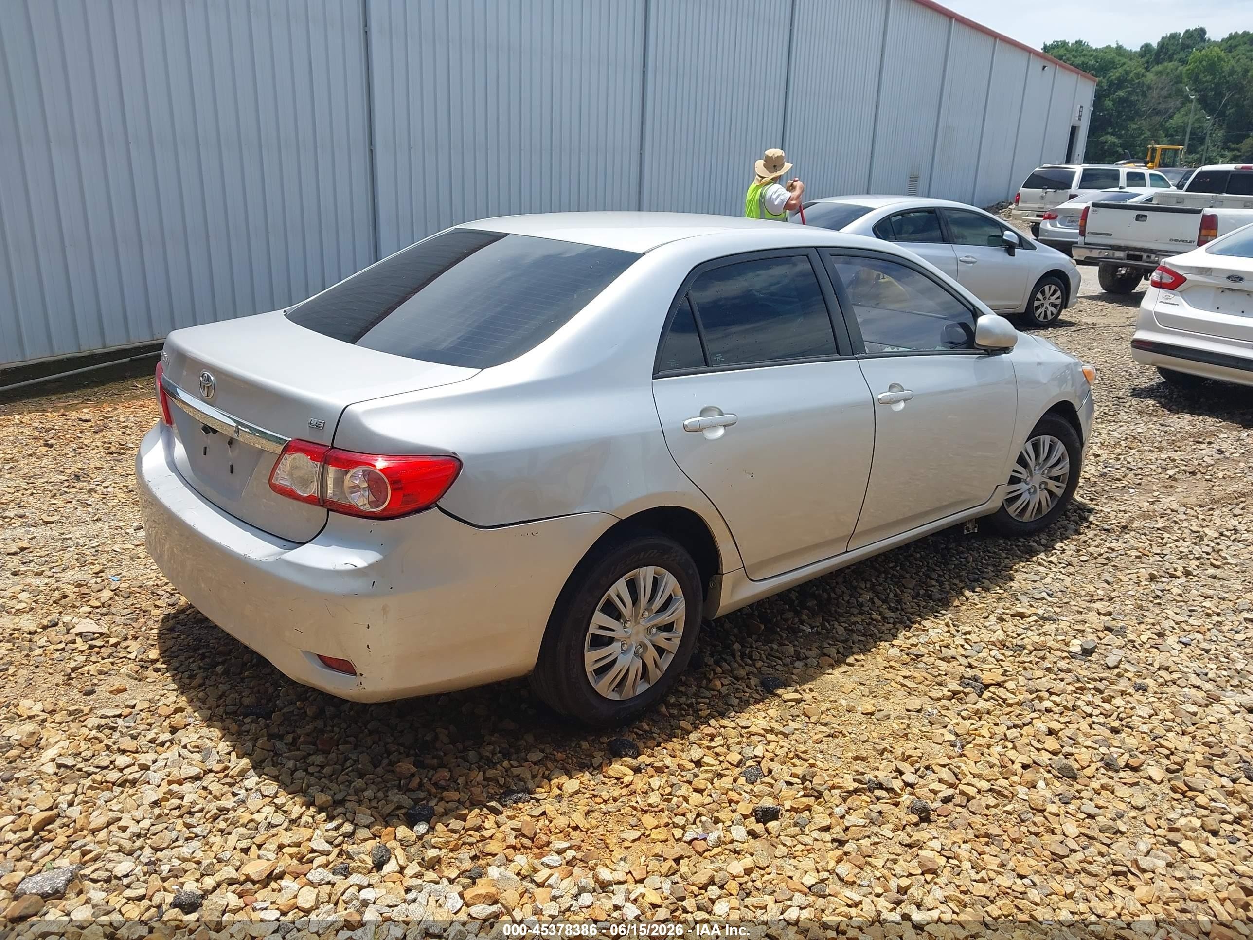 2011 Toyota Corolla Le Silver vin: 2T1BU4EE4BC750292