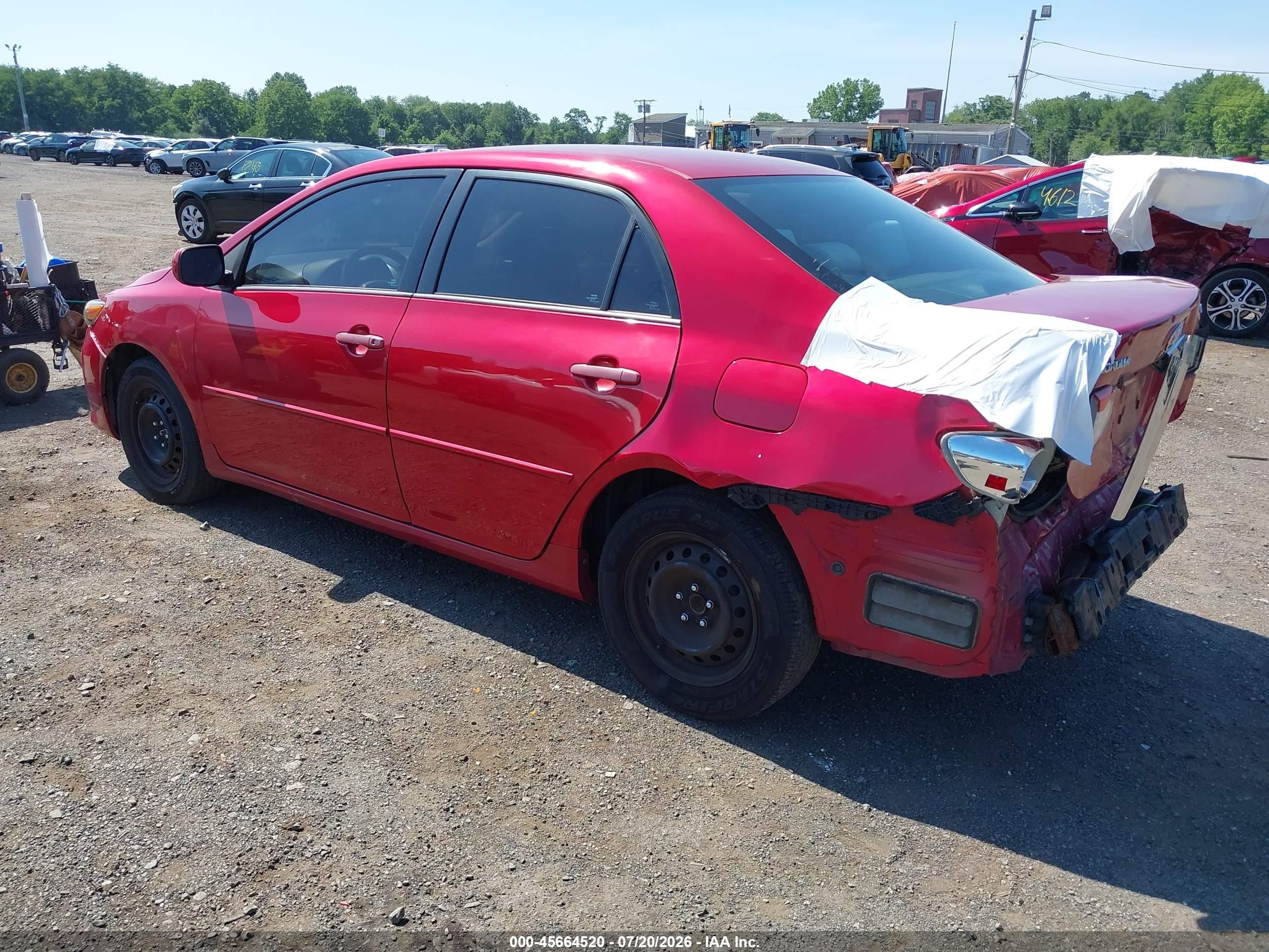 2012 Toyota Corolla Le Красный vin: 2T1BU4EE4CC779504
