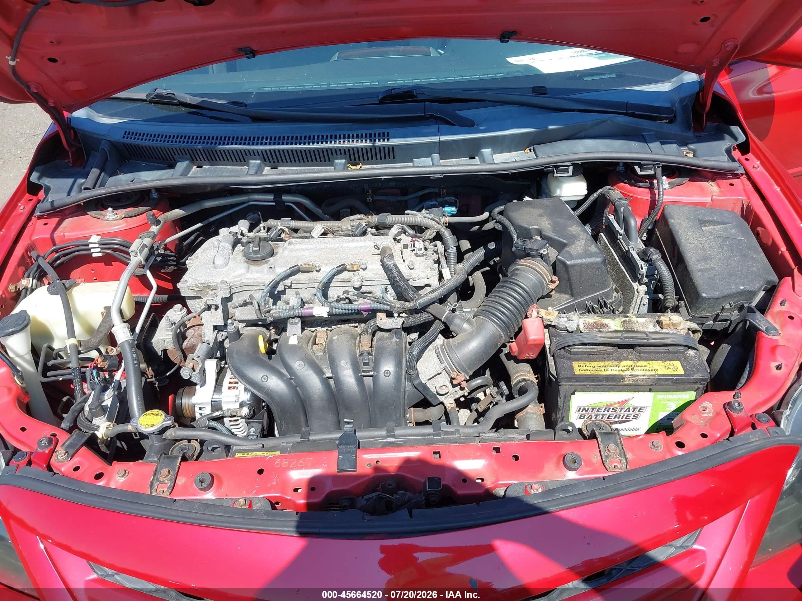 2012 Toyota Corolla Le Красный vin: 2T1BU4EE4CC779504