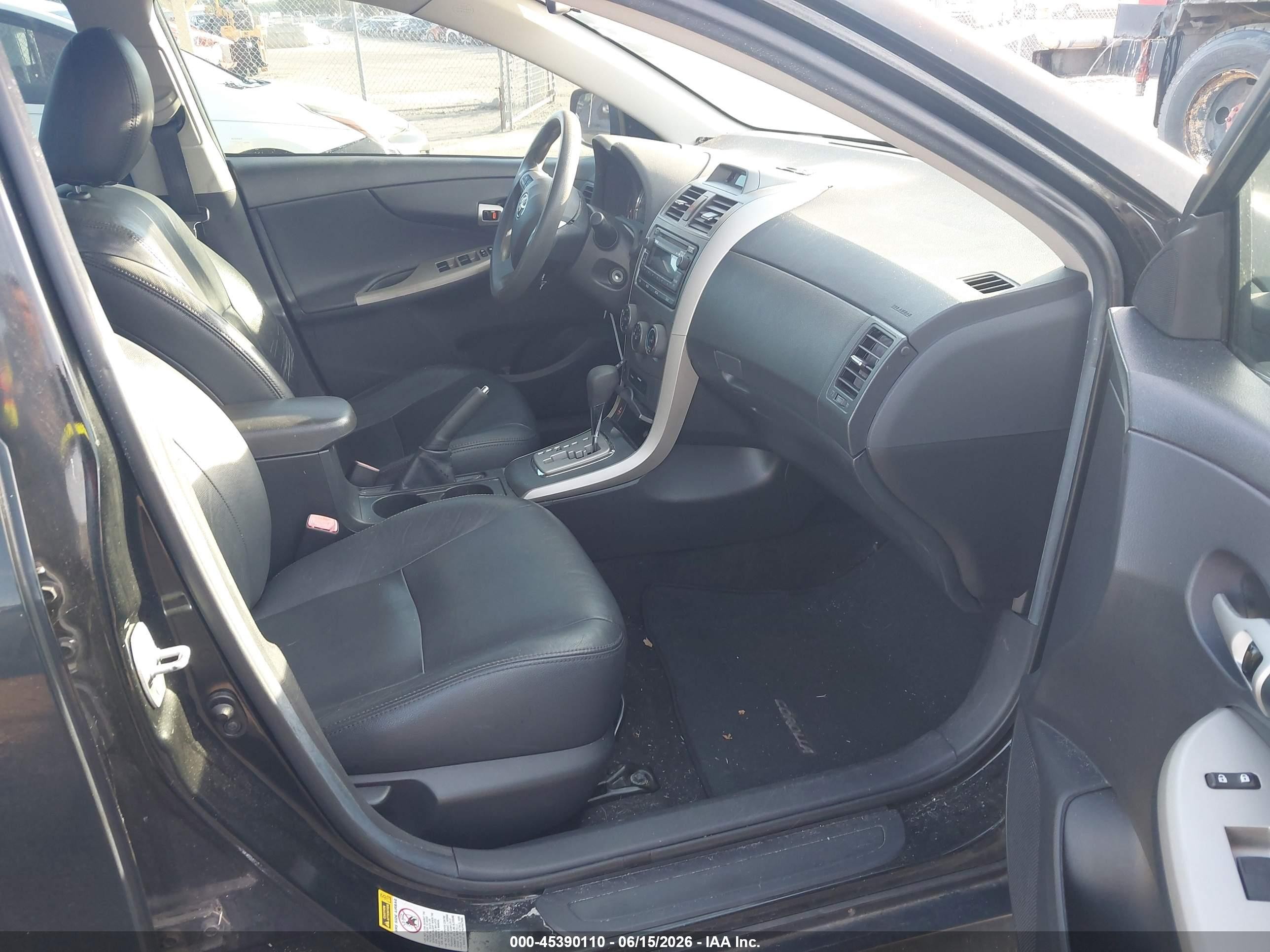2012 Toyota Corolla S Black vin: 2T1BU4EE4CC785626