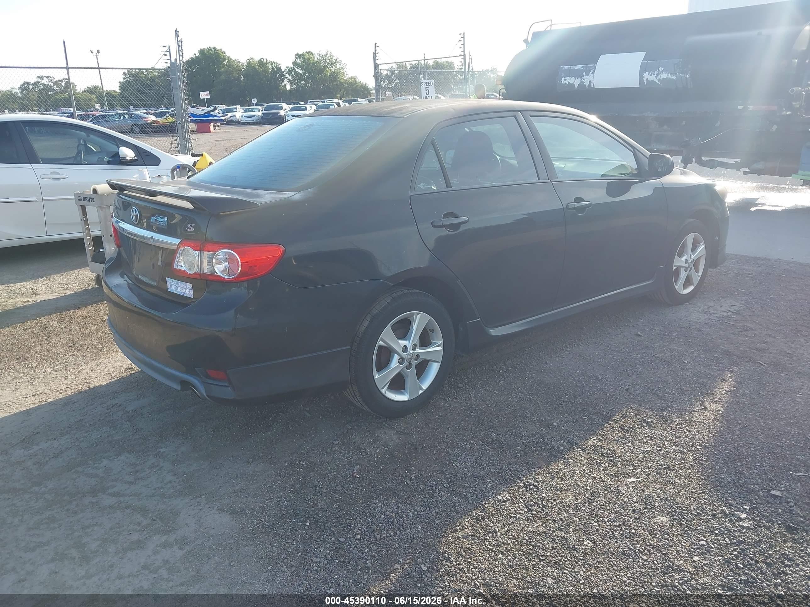 2012 Toyota Corolla S Black vin: 2T1BU4EE4CC785626