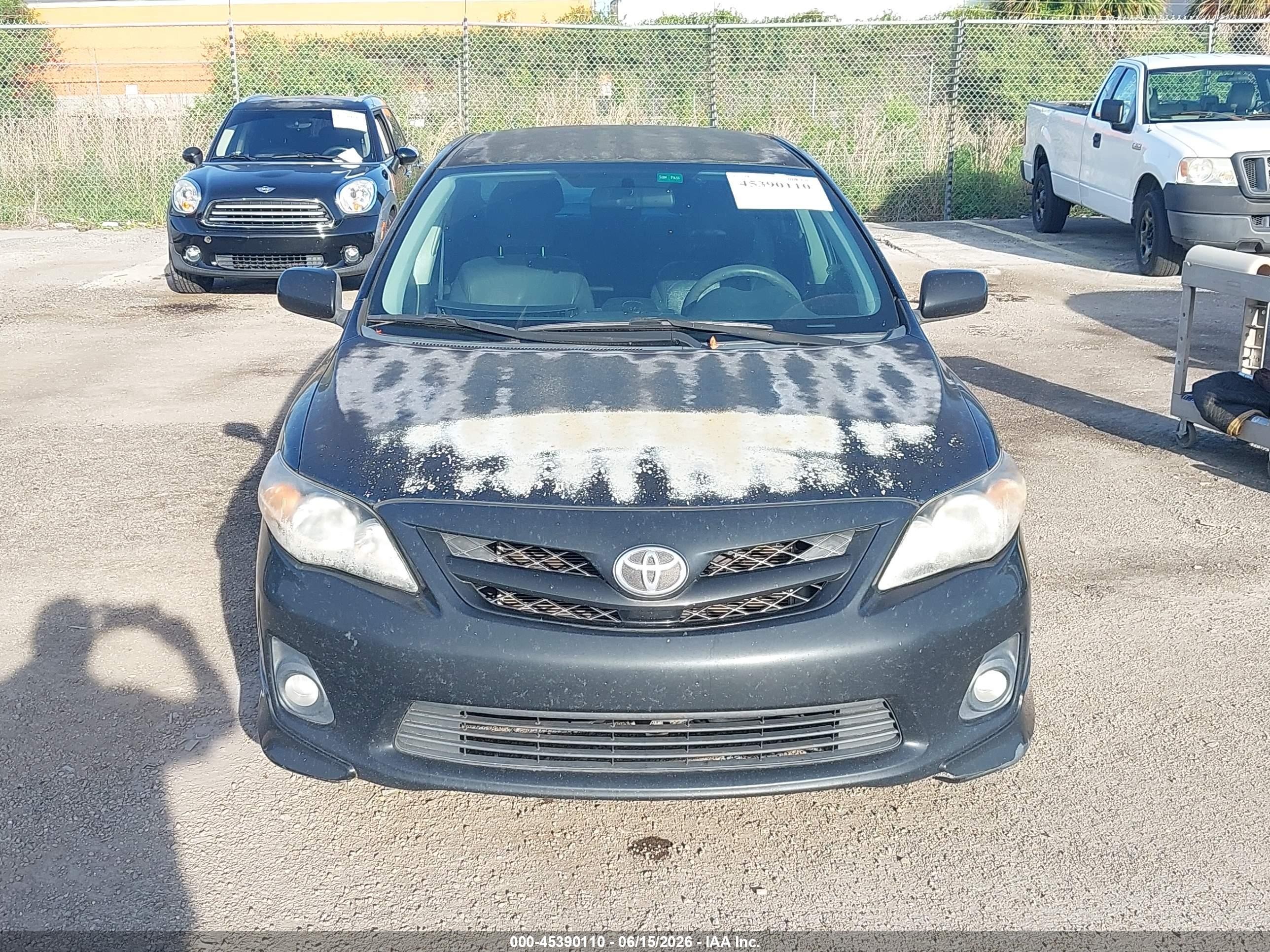 2012 Toyota Corolla S Black vin: 2T1BU4EE4CC785626