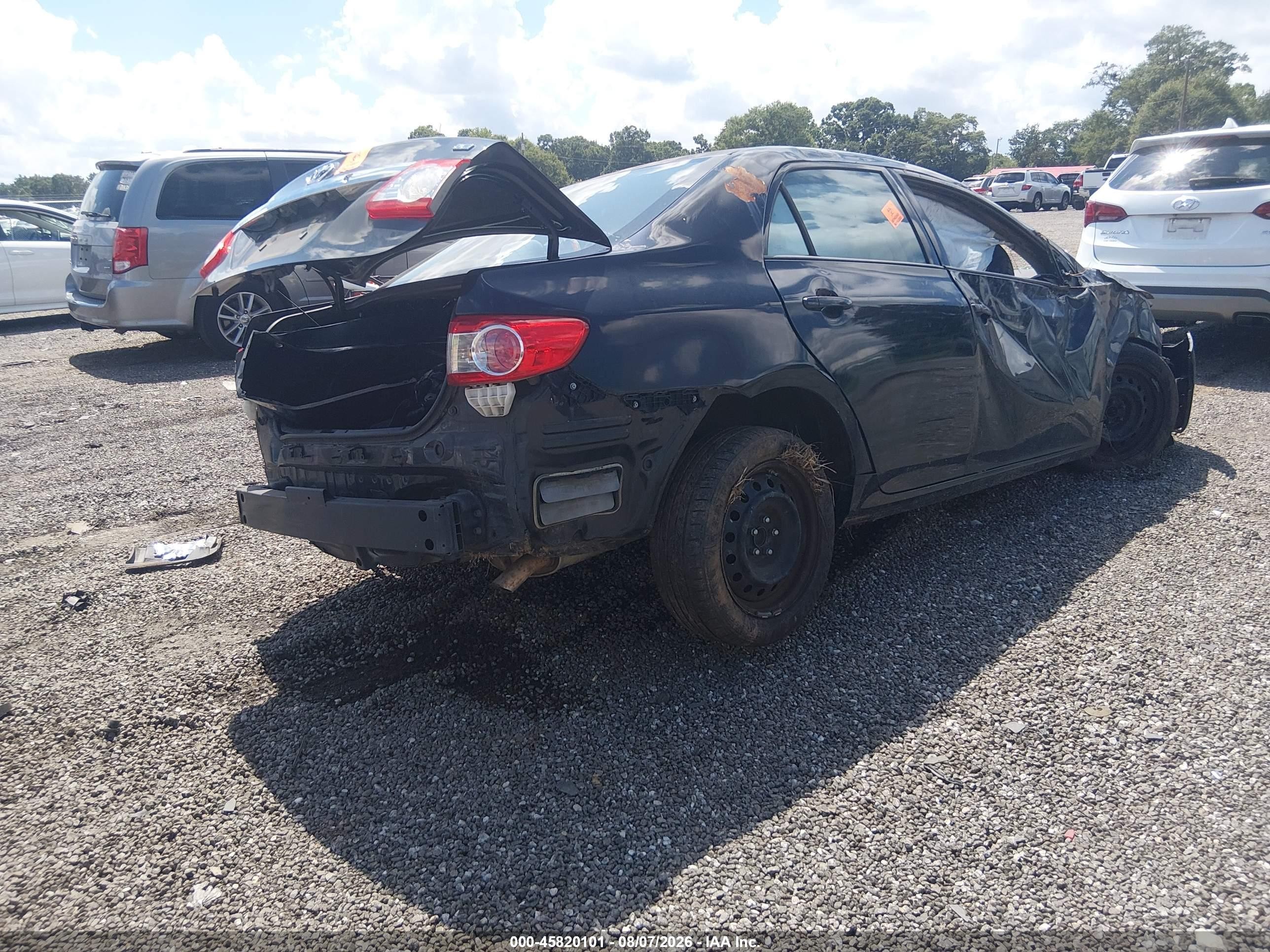 2012 Toyota Corolla Le Black vin: 2T1BU4EE4CC788980