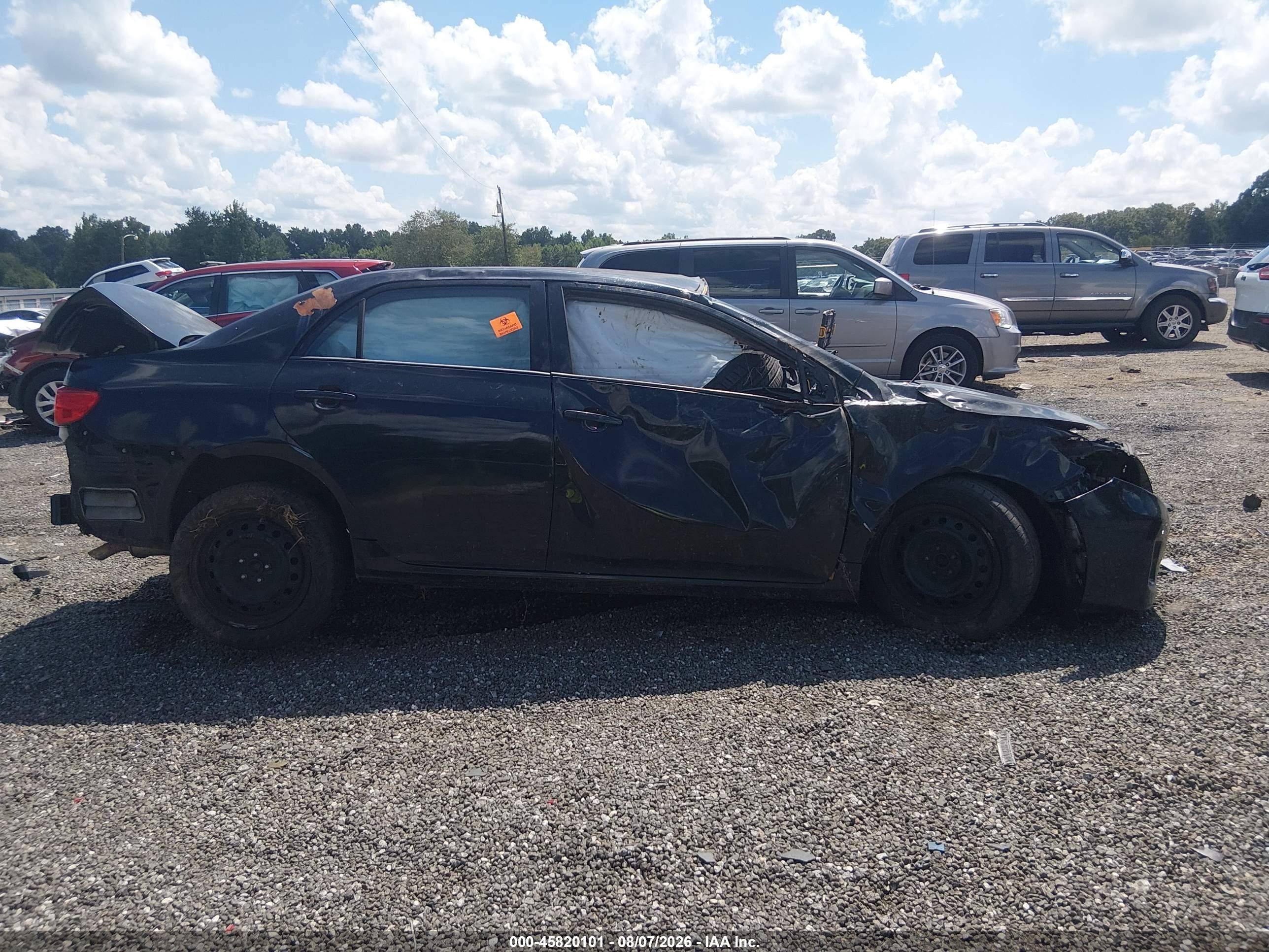 2012 Toyota Corolla Le Black vin: 2T1BU4EE4CC788980