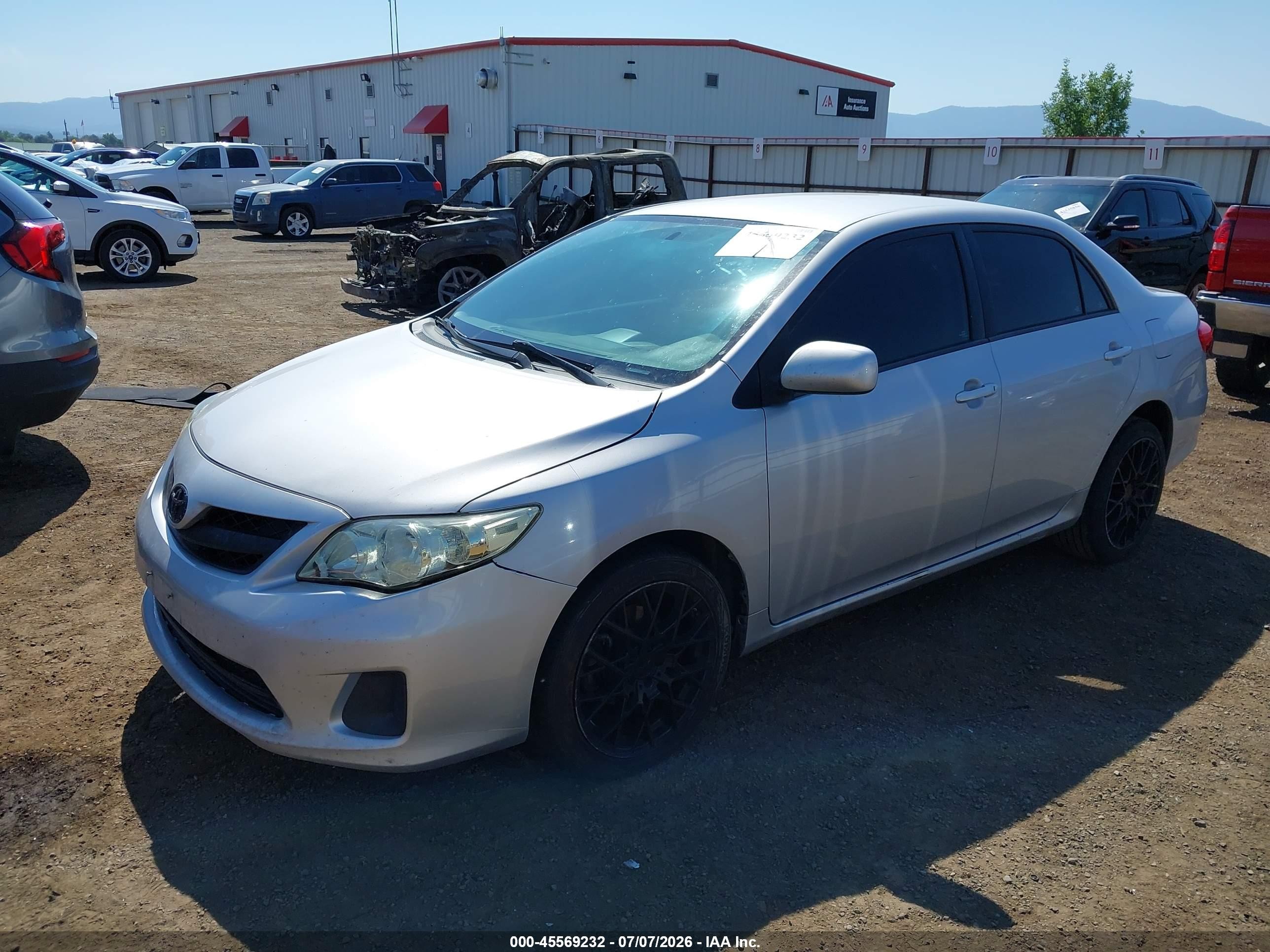 2012 Toyota Corolla Le Silver vin: 2T1BU4EE4CC790423