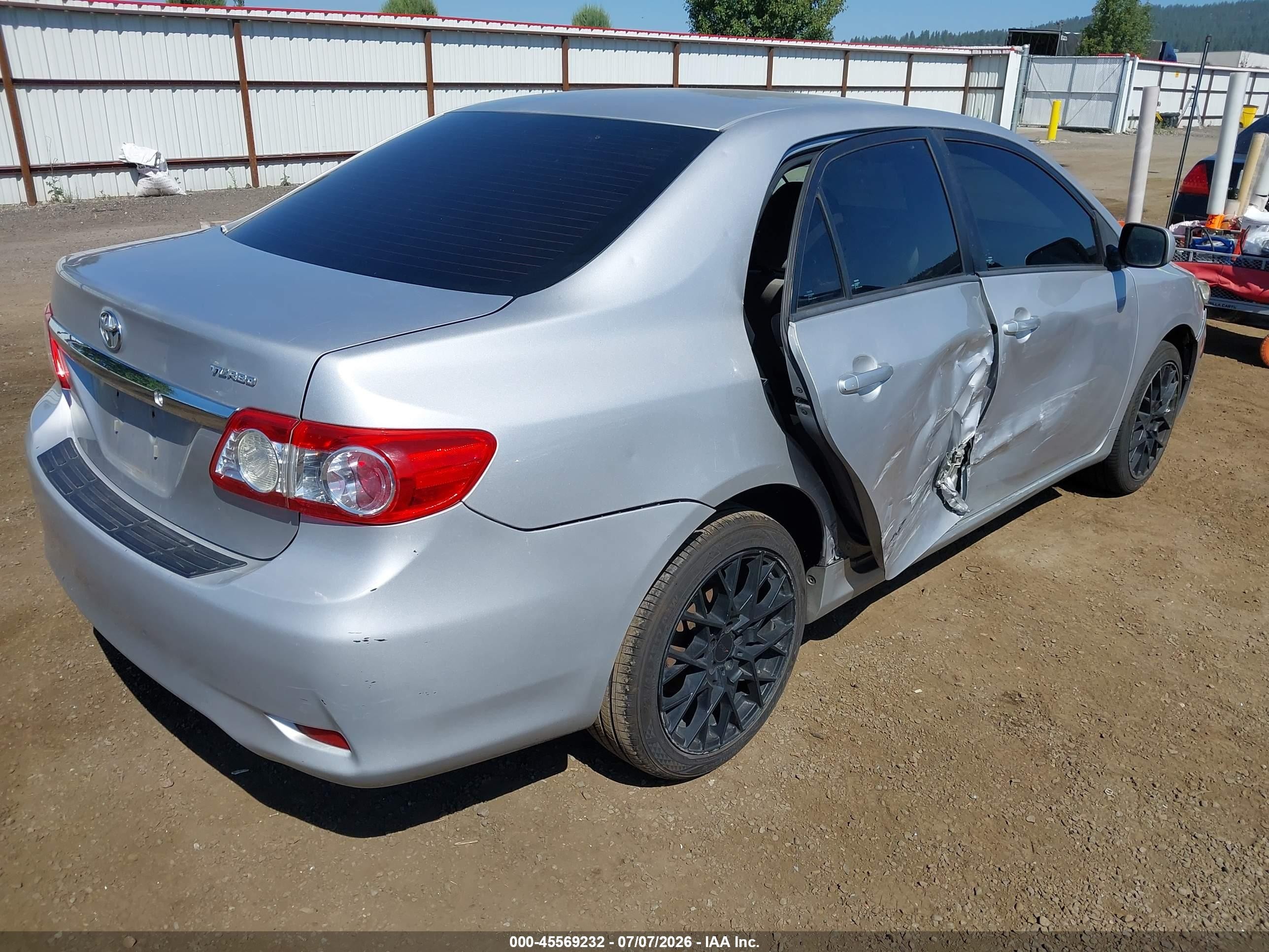 2012 Toyota Corolla Le Silver vin: 2T1BU4EE4CC790423