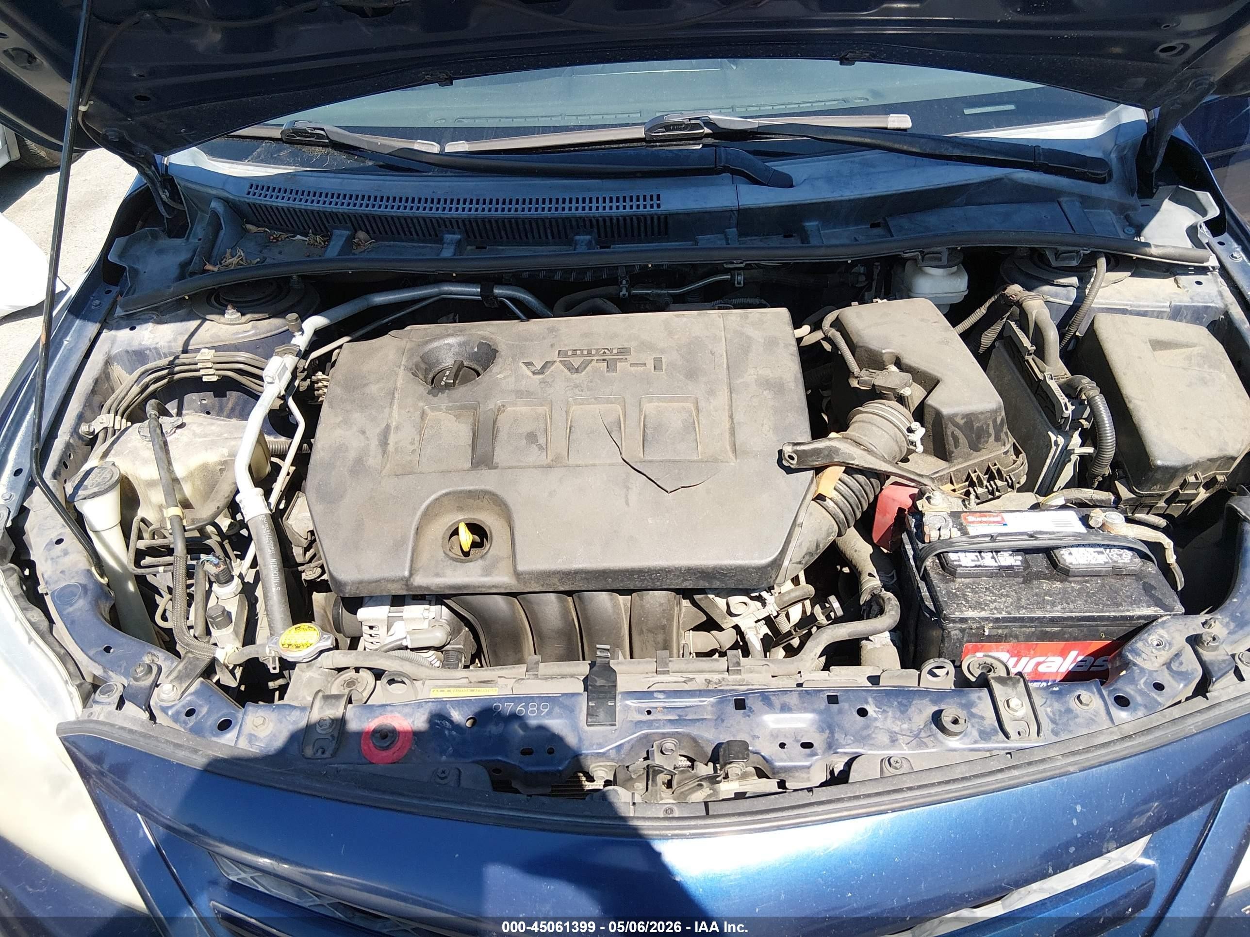 2012 Toyota Corolla Le Blue vin: 2T1BU4EE4CC808130
