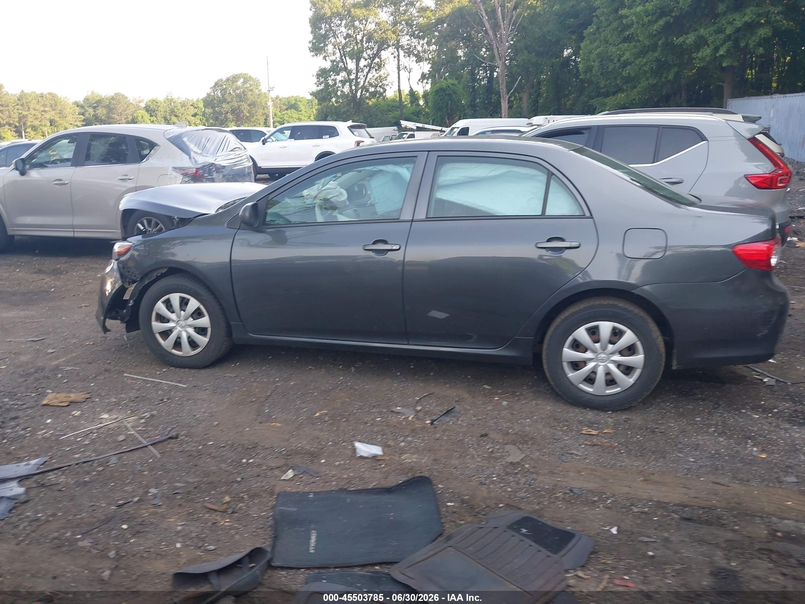 2012 Toyota Corolla L Gray vin: 2T1BU4EE4CC811416