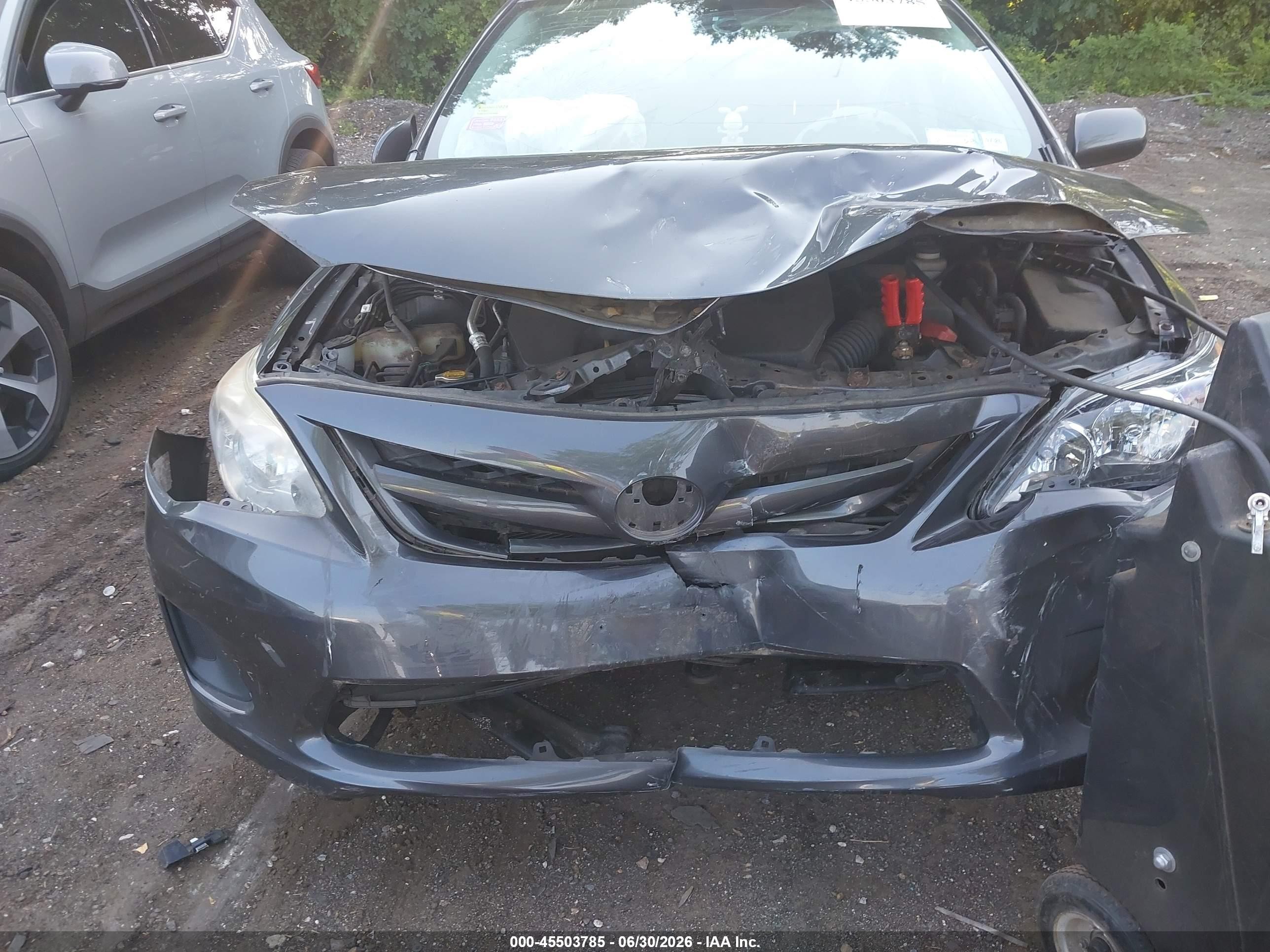 2012 Toyota Corolla L Gray vin: 2T1BU4EE4CC811416