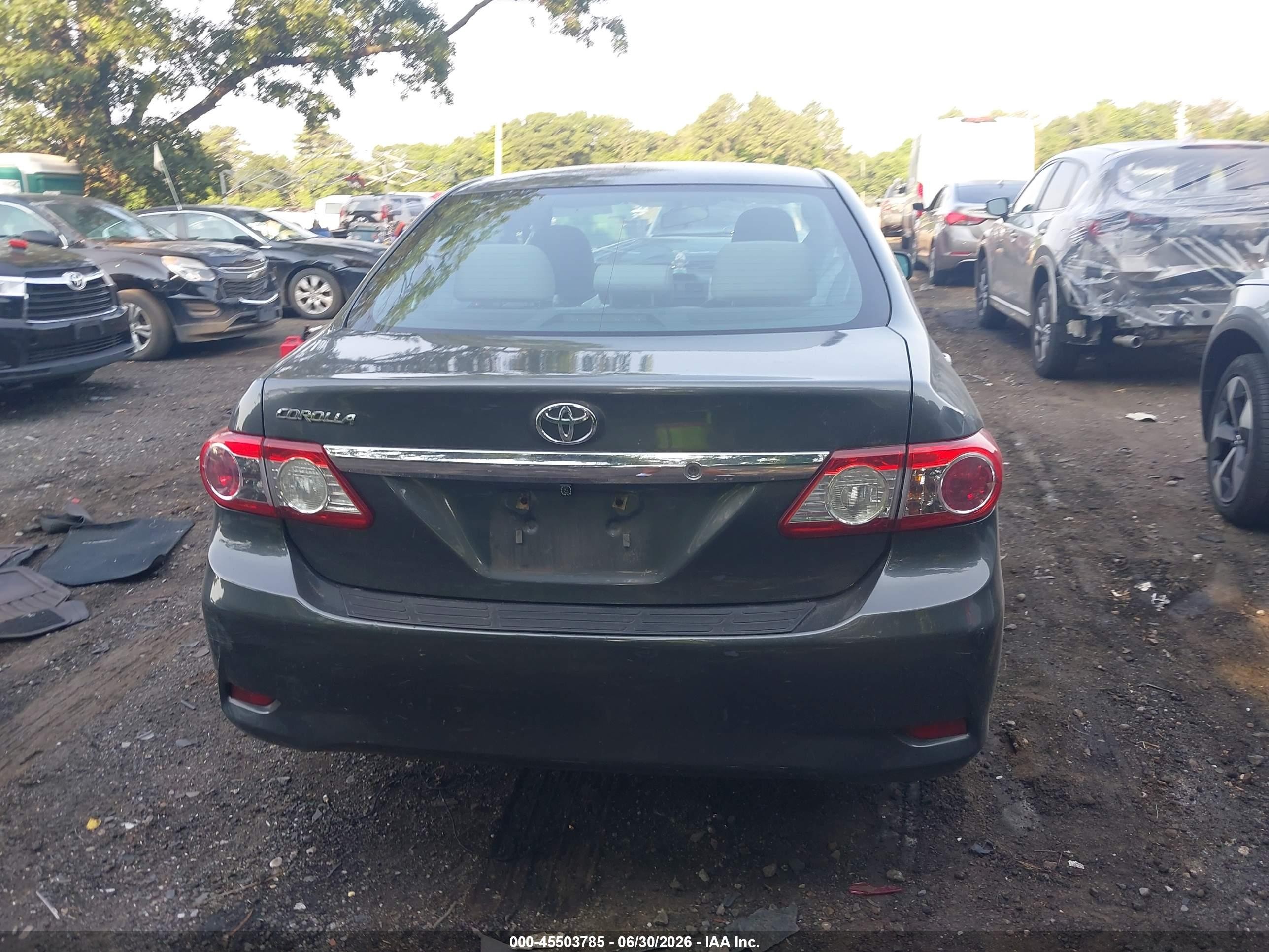2012 Toyota Corolla L Gray vin: 2T1BU4EE4CC811416