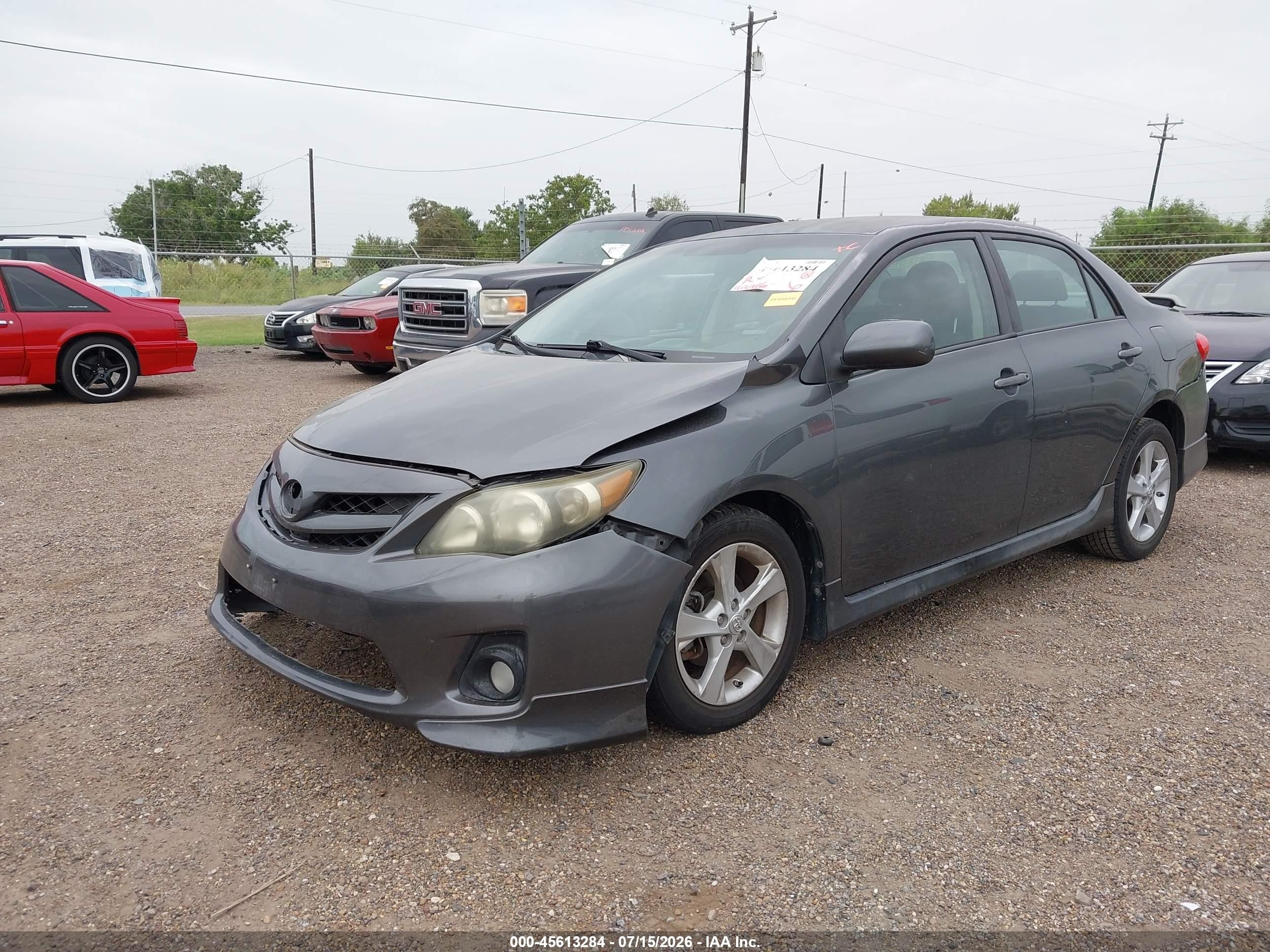 2012 Toyota Corolla S Gray vin: 2T1BU4EE4CC823243