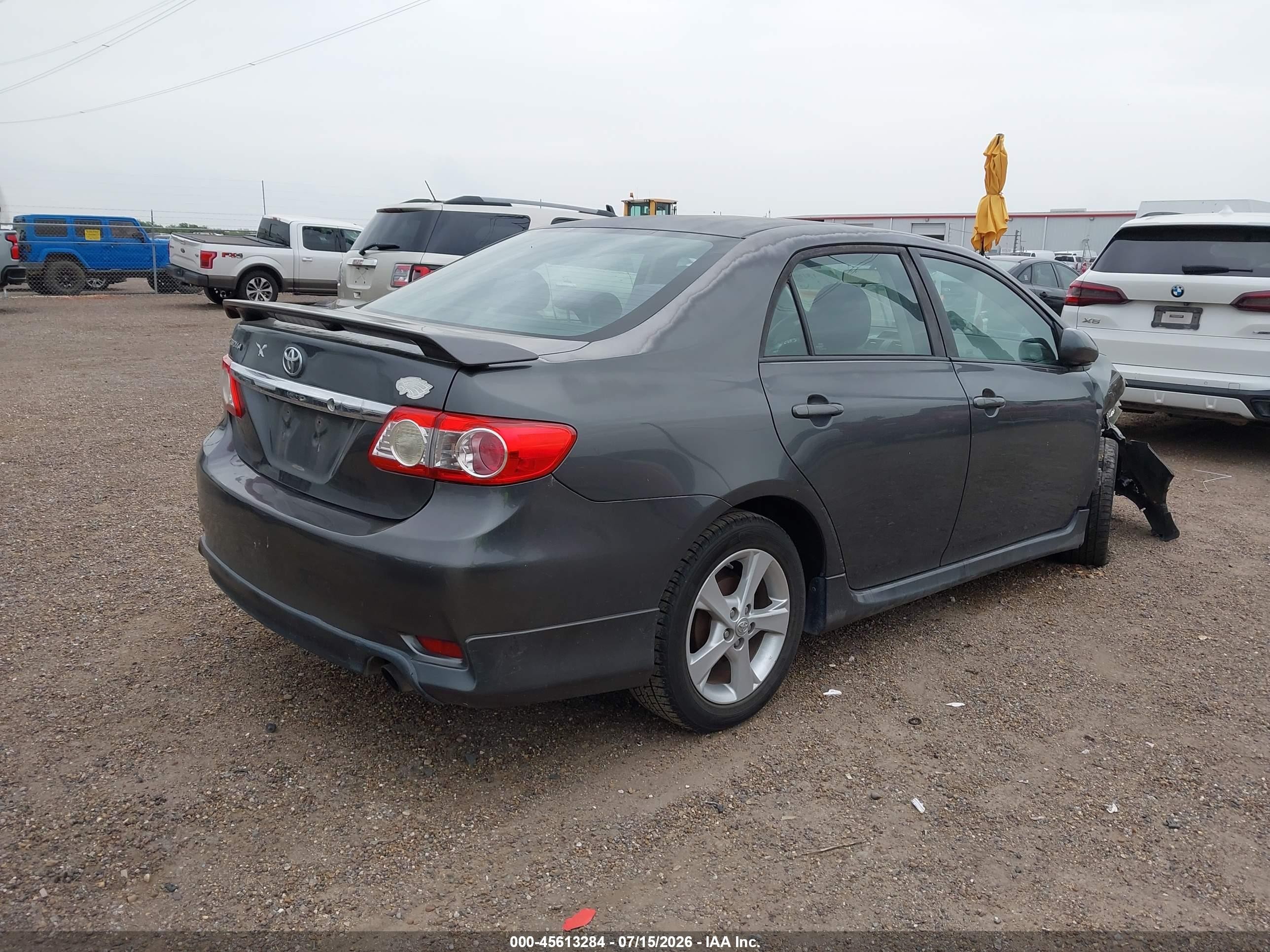2012 Toyota Corolla S Gray vin: 2T1BU4EE4CC823243