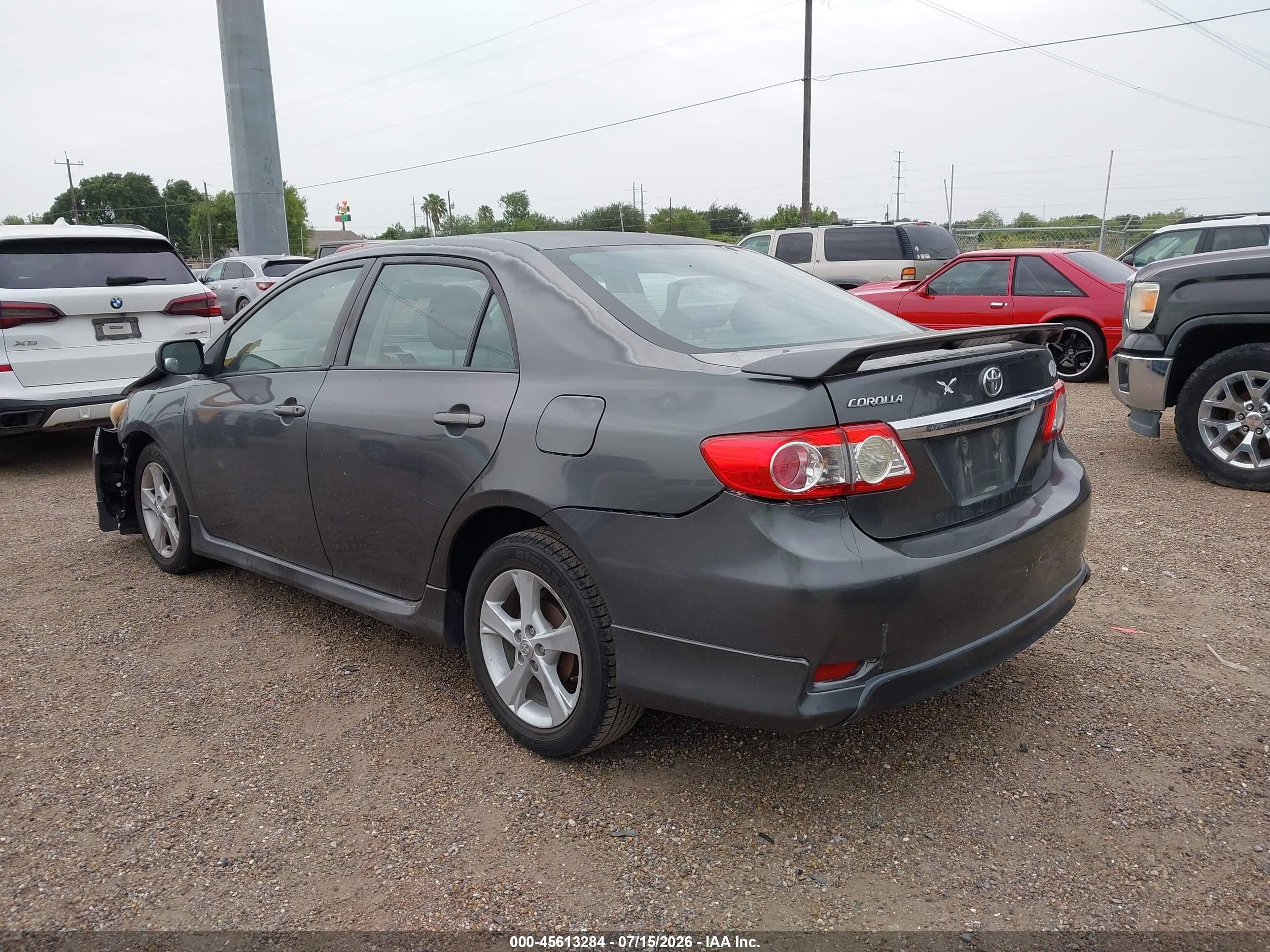 2012 Toyota Corolla S Gray vin: 2T1BU4EE4CC823243