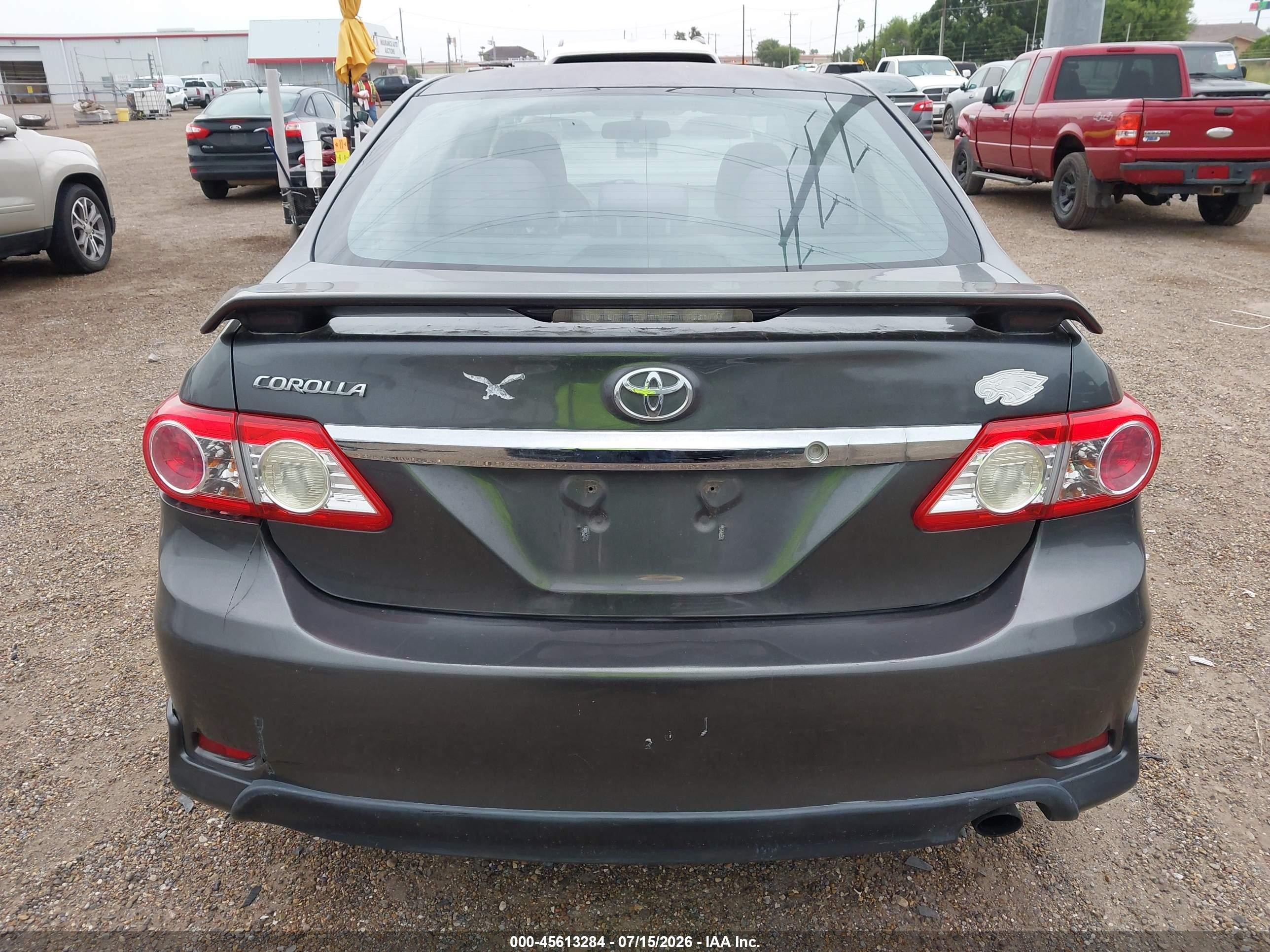 2012 Toyota Corolla S Gray vin: 2T1BU4EE4CC823243