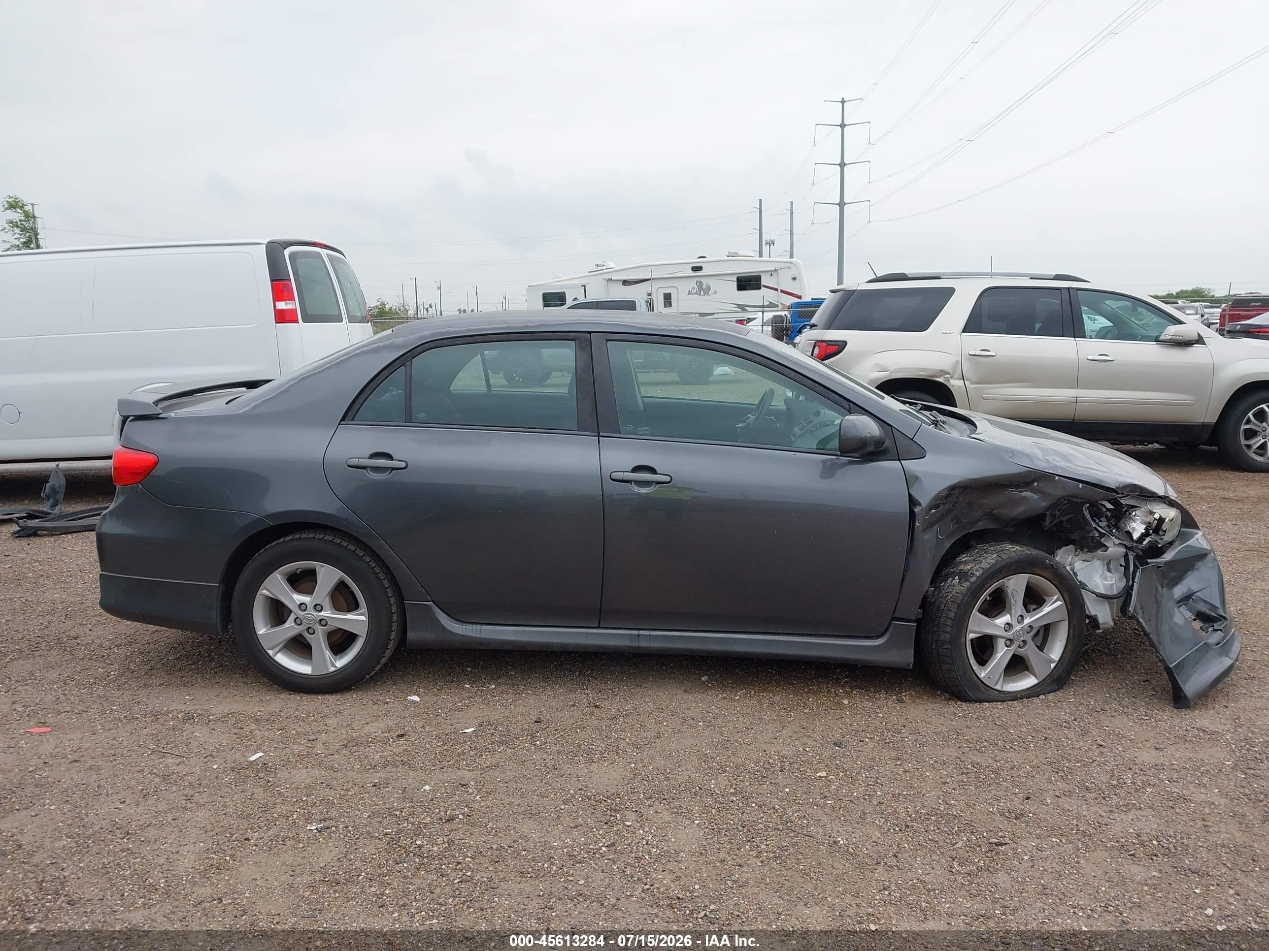 2012 Toyota Corolla S Gray vin: 2T1BU4EE4CC823243