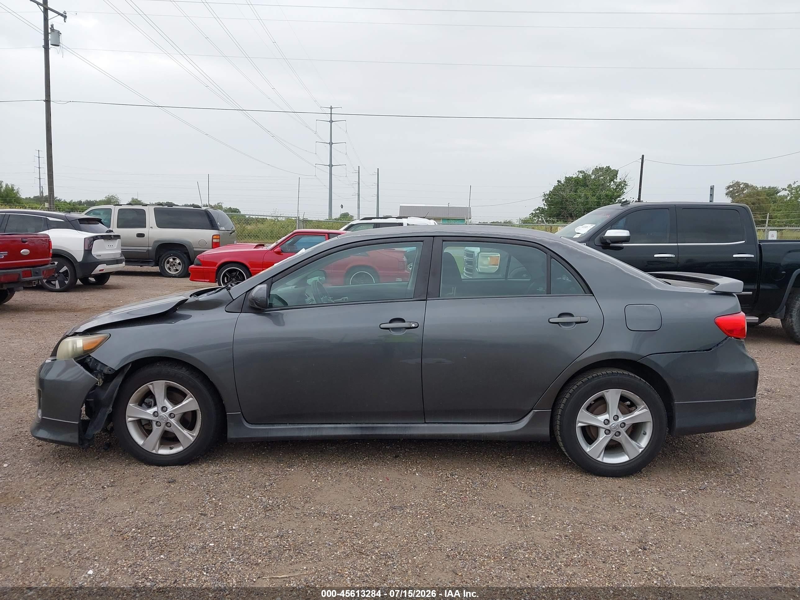 2012 Toyota Corolla S Gray vin: 2T1BU4EE4CC823243