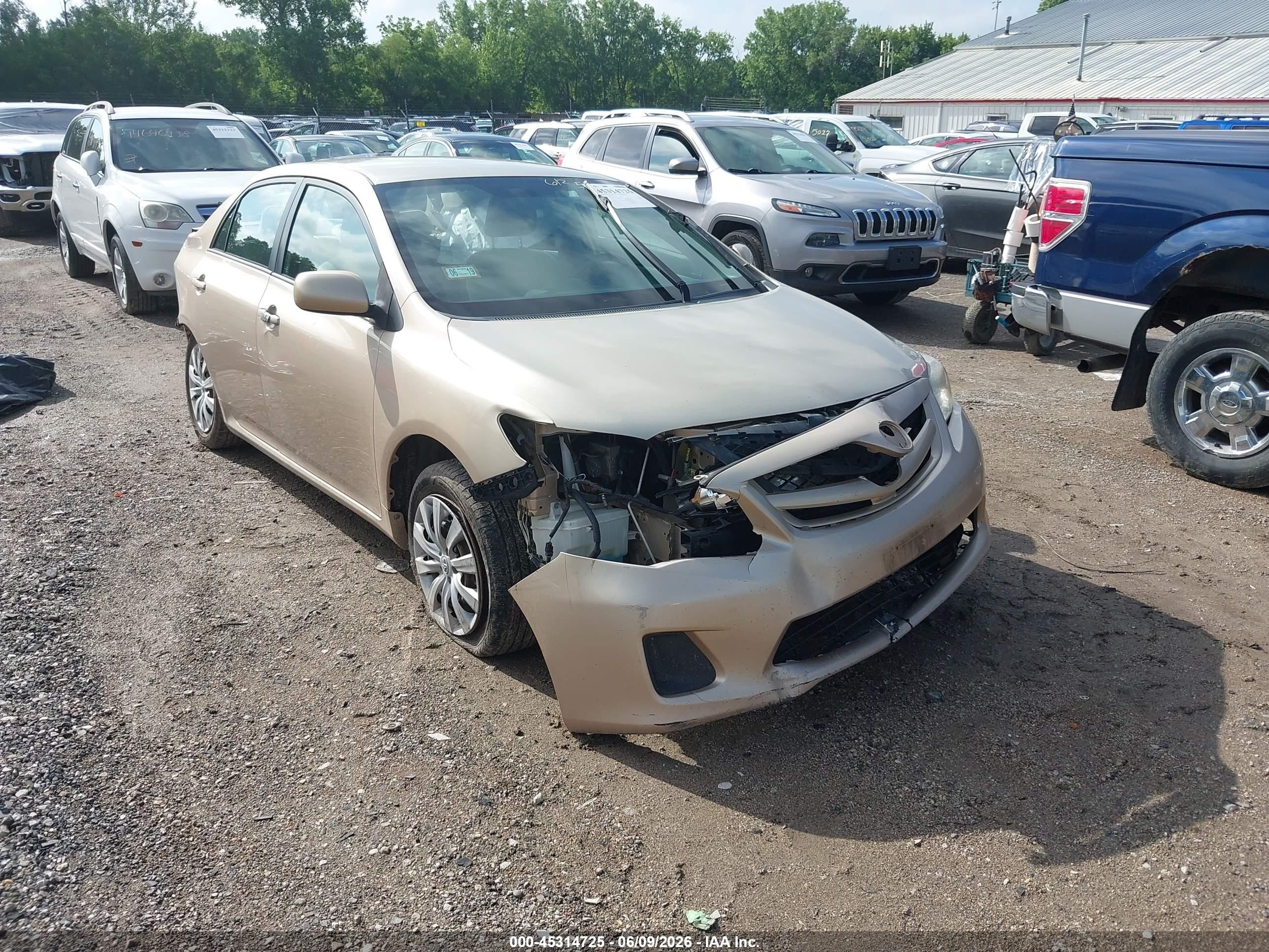 2012 Toyota Corolla Le Beige vin: 2T1BU4EE4CC837787