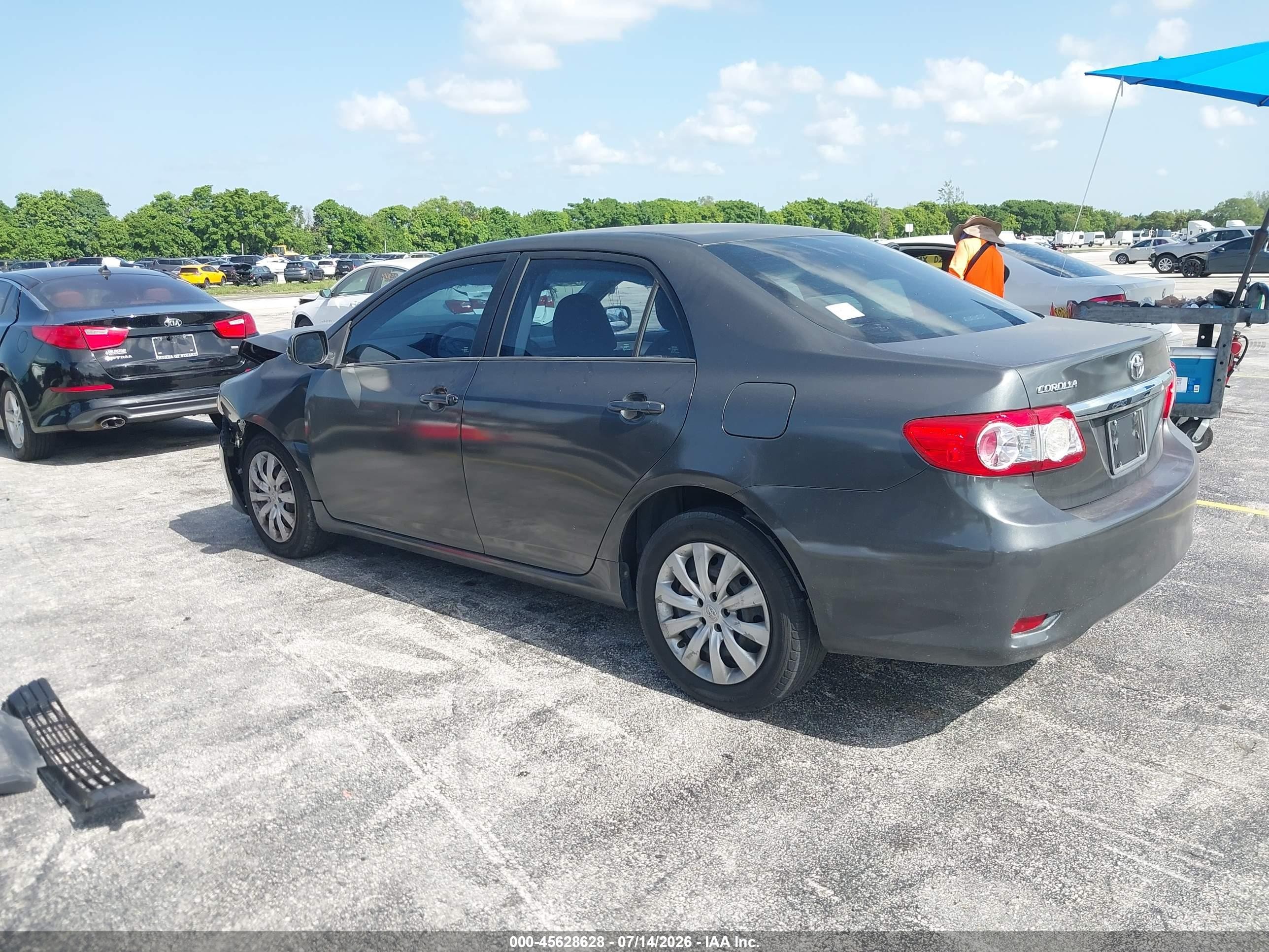 2012 Toyota Corolla Le Gray vin: 2T1BU4EE4CC844545