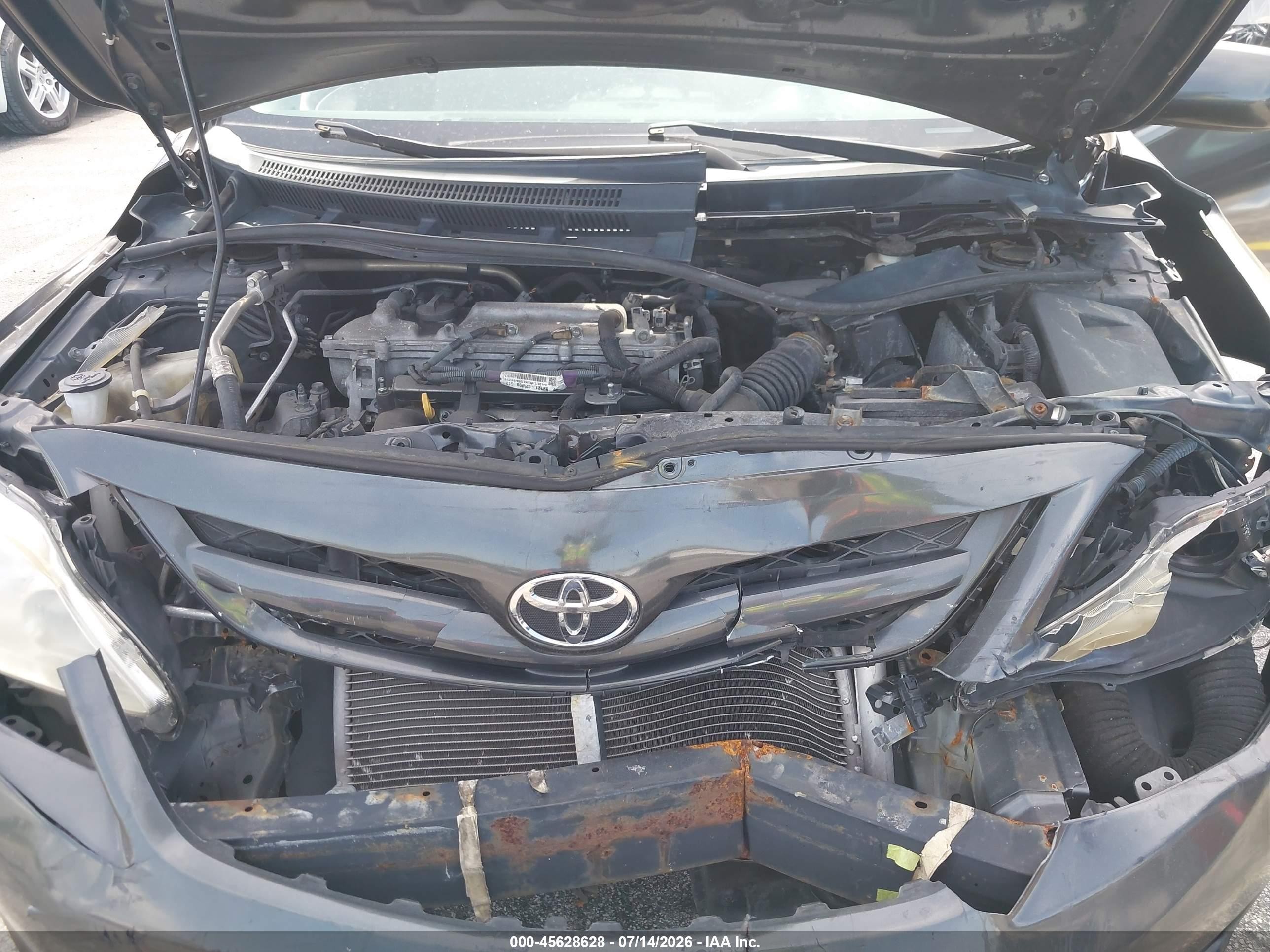 2012 Toyota Corolla Le Gray vin: 2T1BU4EE4CC844545
