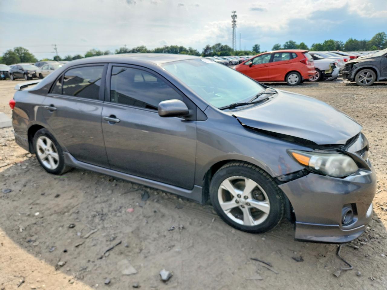 2012 Toyota Corolla S Gray vin: 2T1BU4EE4CC845503