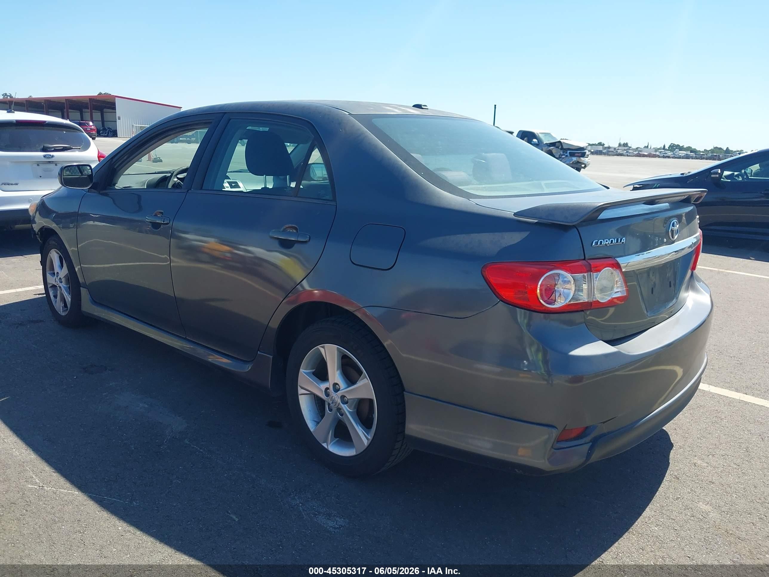2012 Toyota Corolla S Gray vin: 2T1BU4EE4CC847431