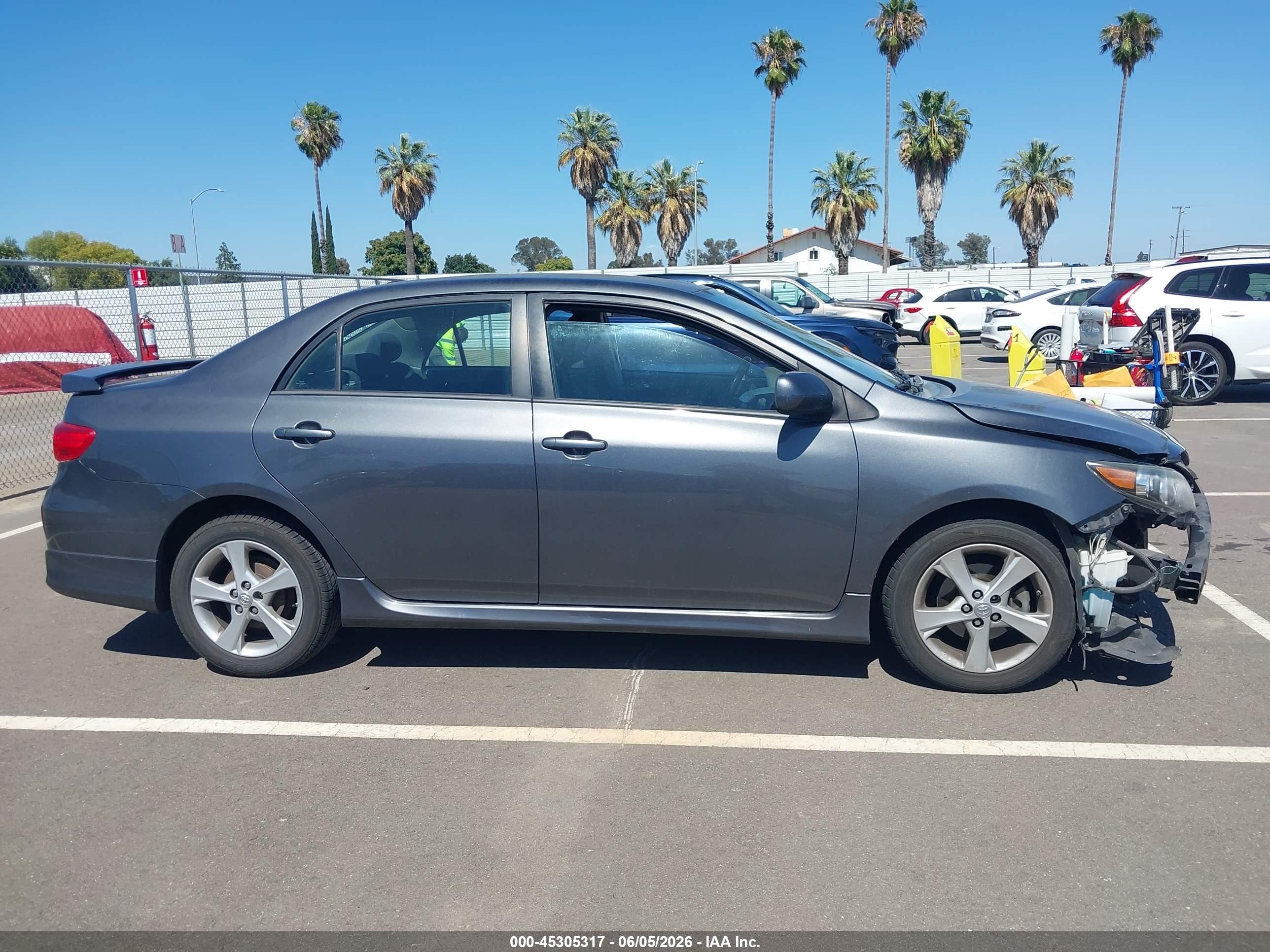 2012 Toyota Corolla S Gray vin: 2T1BU4EE4CC847431