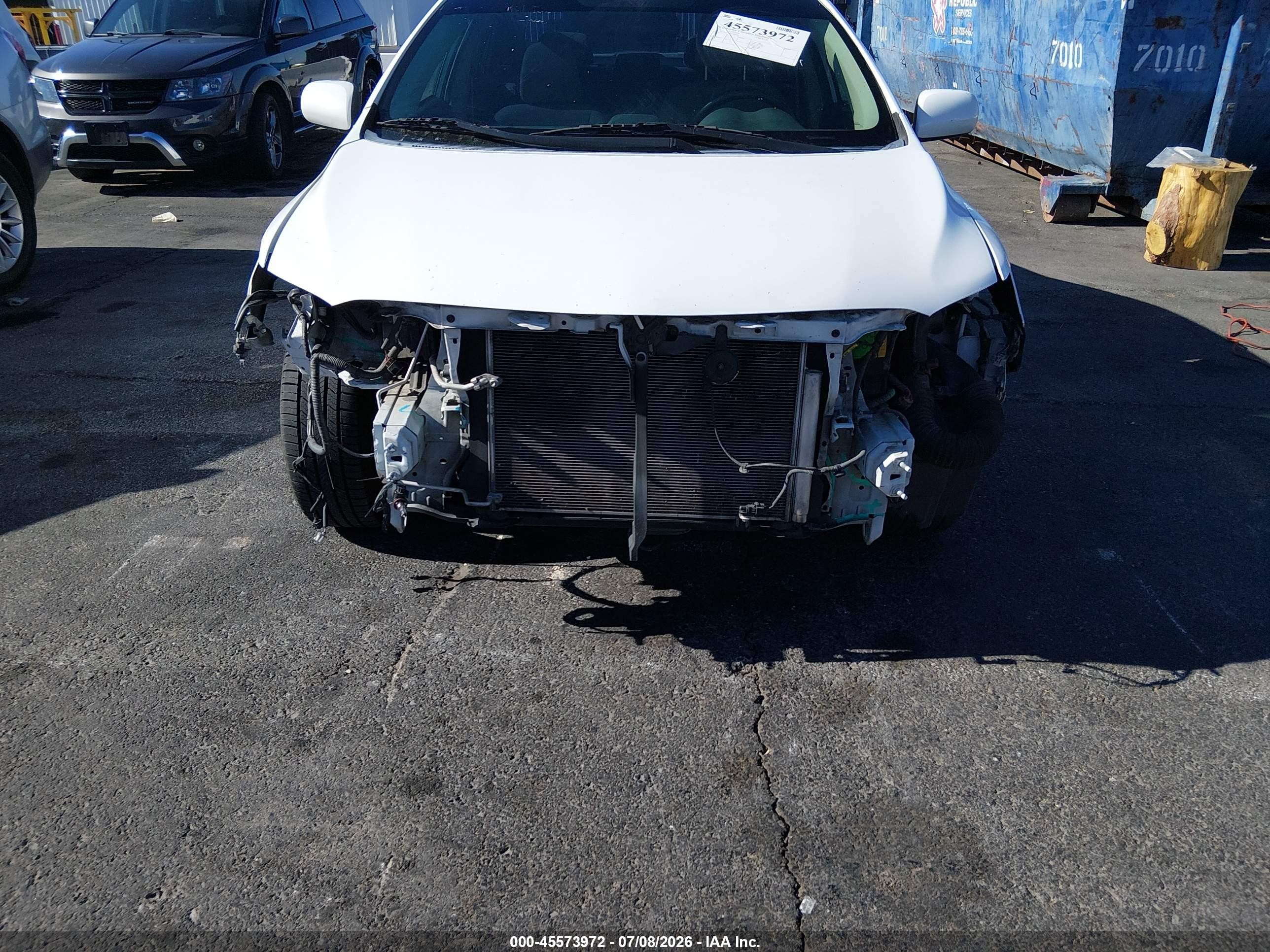 2012 Toyota Corolla Le White vin: 2T1BU4EE4CC850653