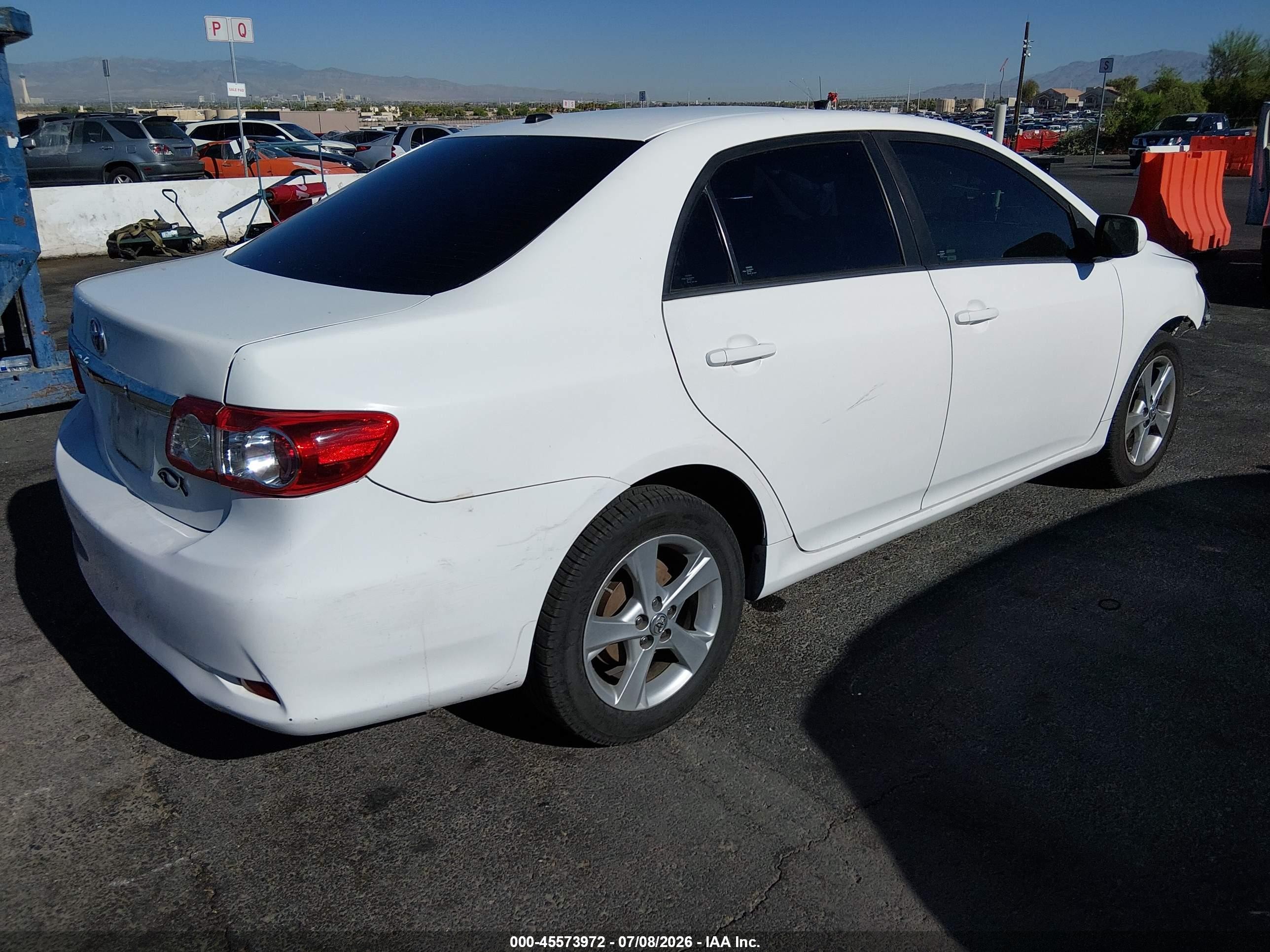 2012 Toyota Corolla Le White vin: 2T1BU4EE4CC850653