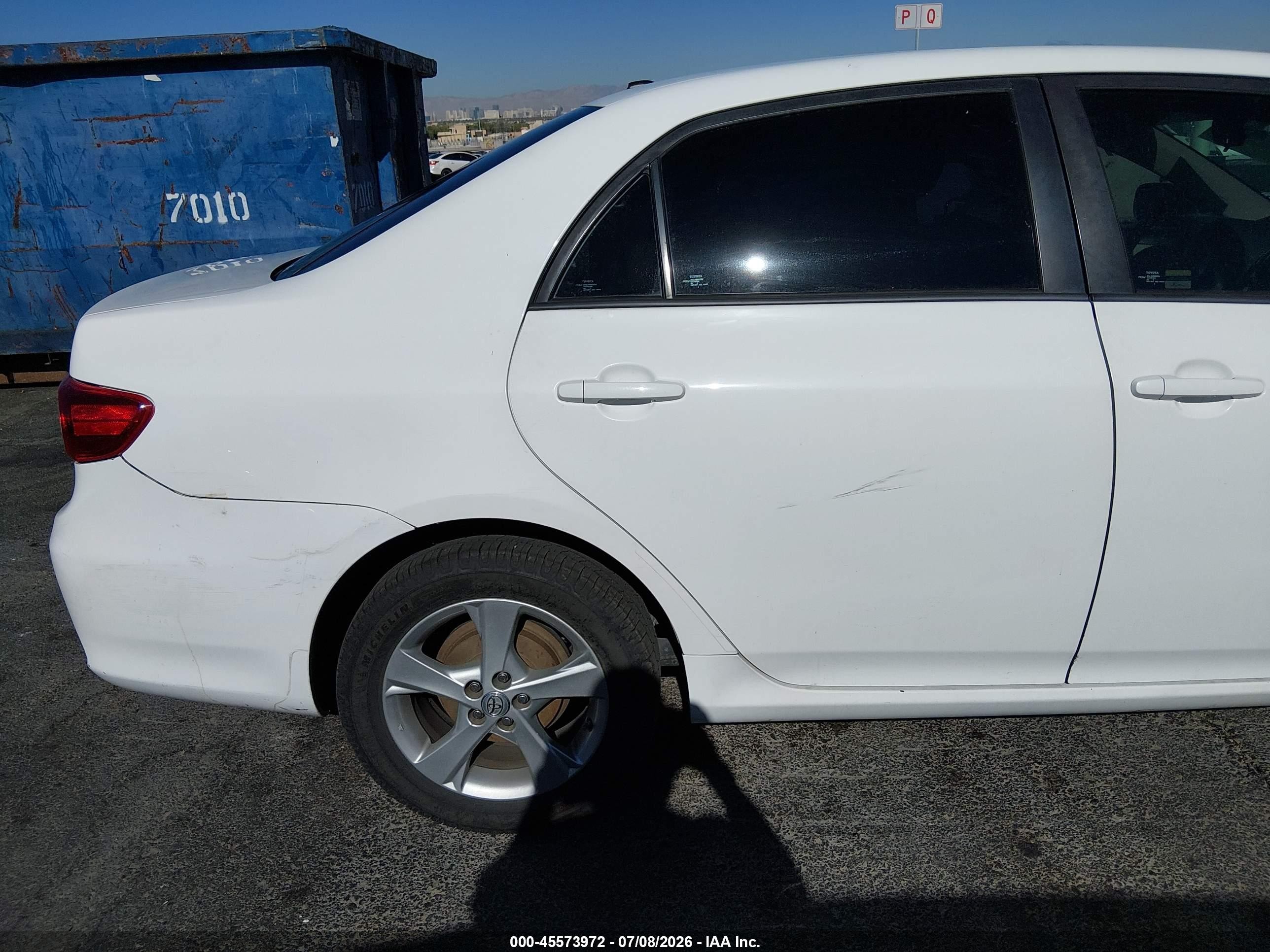 2012 Toyota Corolla Le White vin: 2T1BU4EE4CC850653