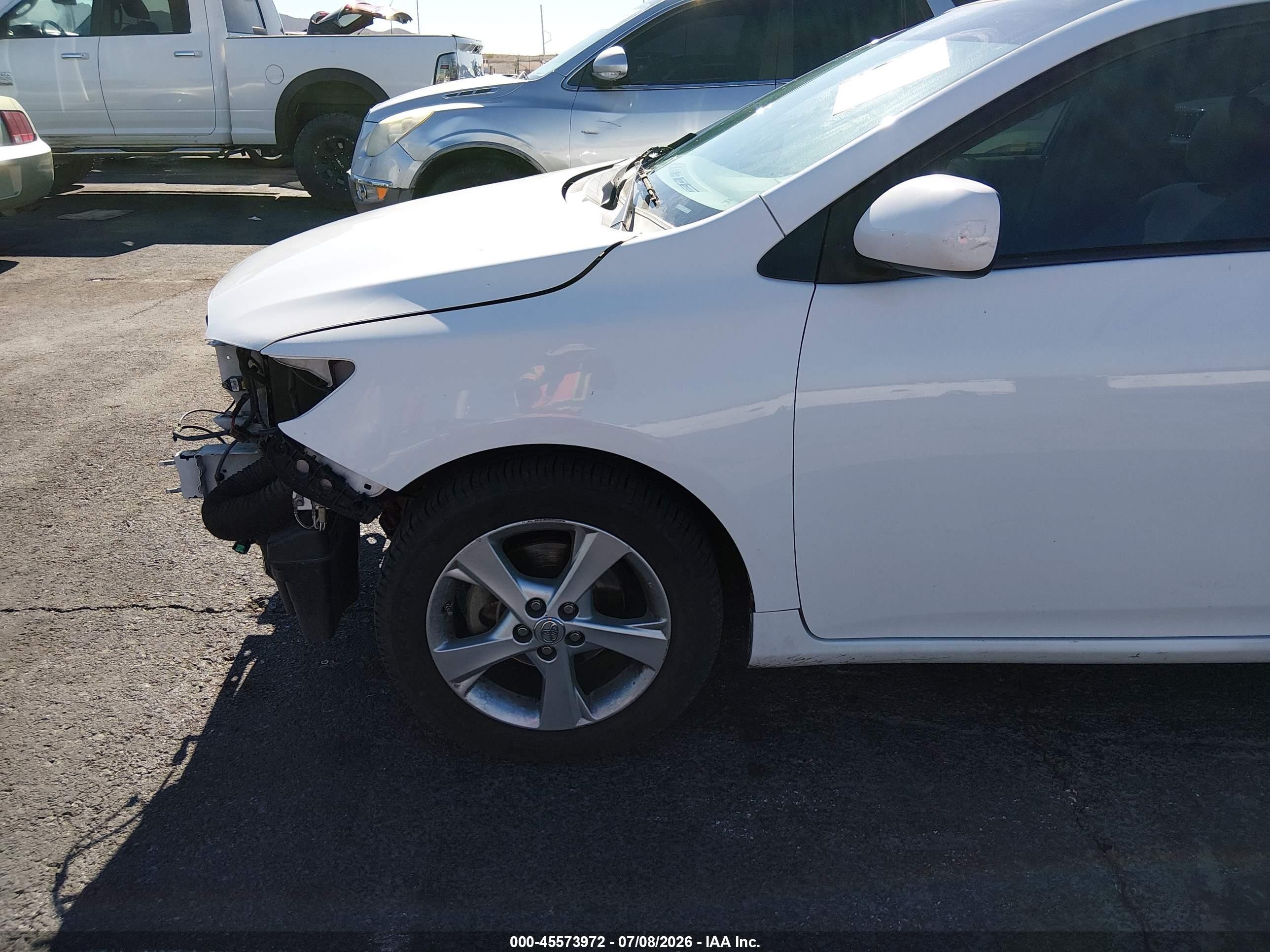 2012 Toyota Corolla Le White vin: 2T1BU4EE4CC850653