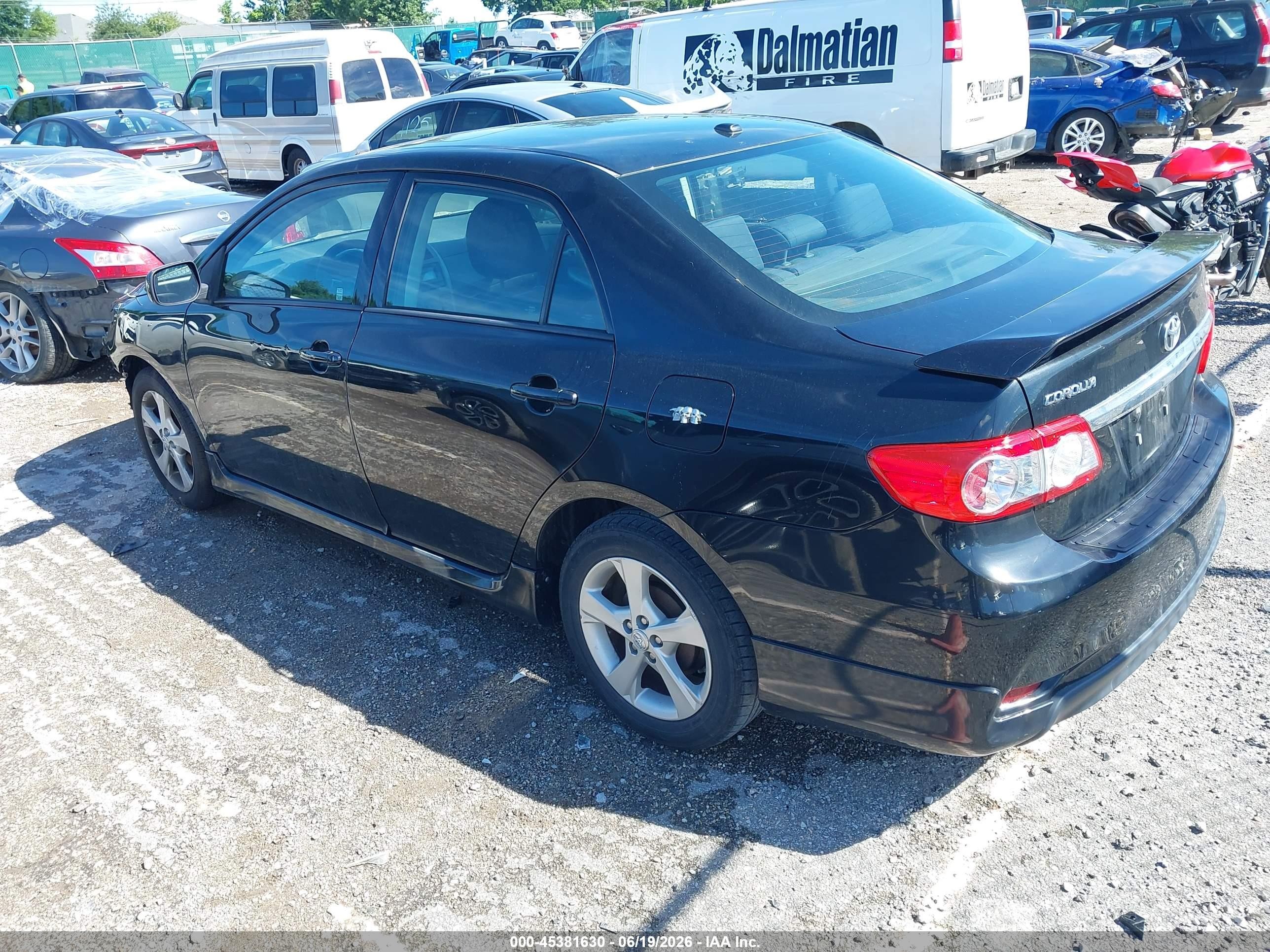 2012 Toyota Corolla S Black vin: 2T1BU4EE4CC863774