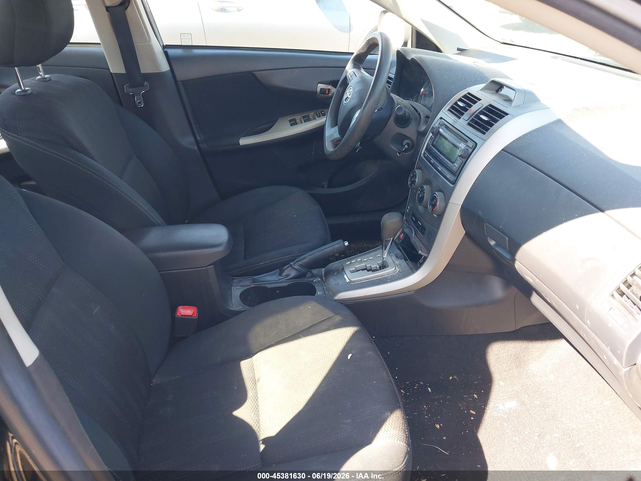 2012 Toyota Corolla S Black vin: 2T1BU4EE4CC863774