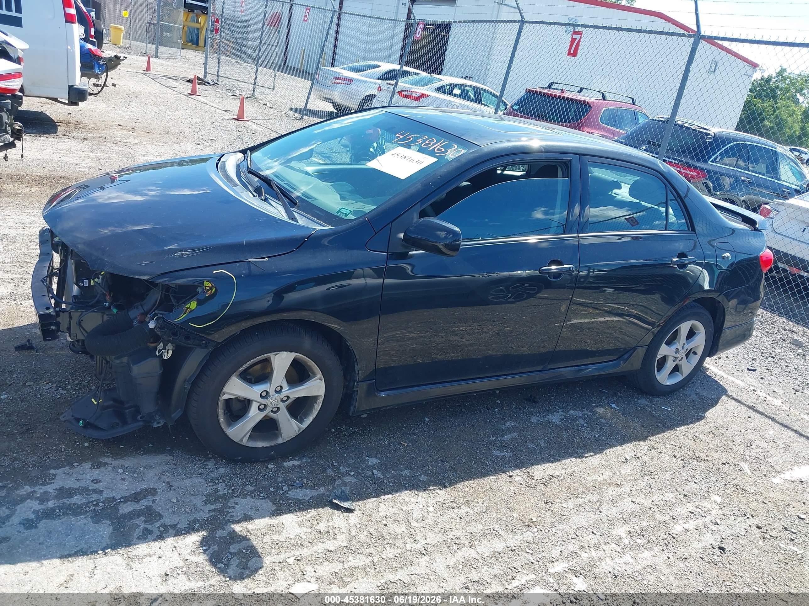 2012 Toyota Corolla S Black vin: 2T1BU4EE4CC863774