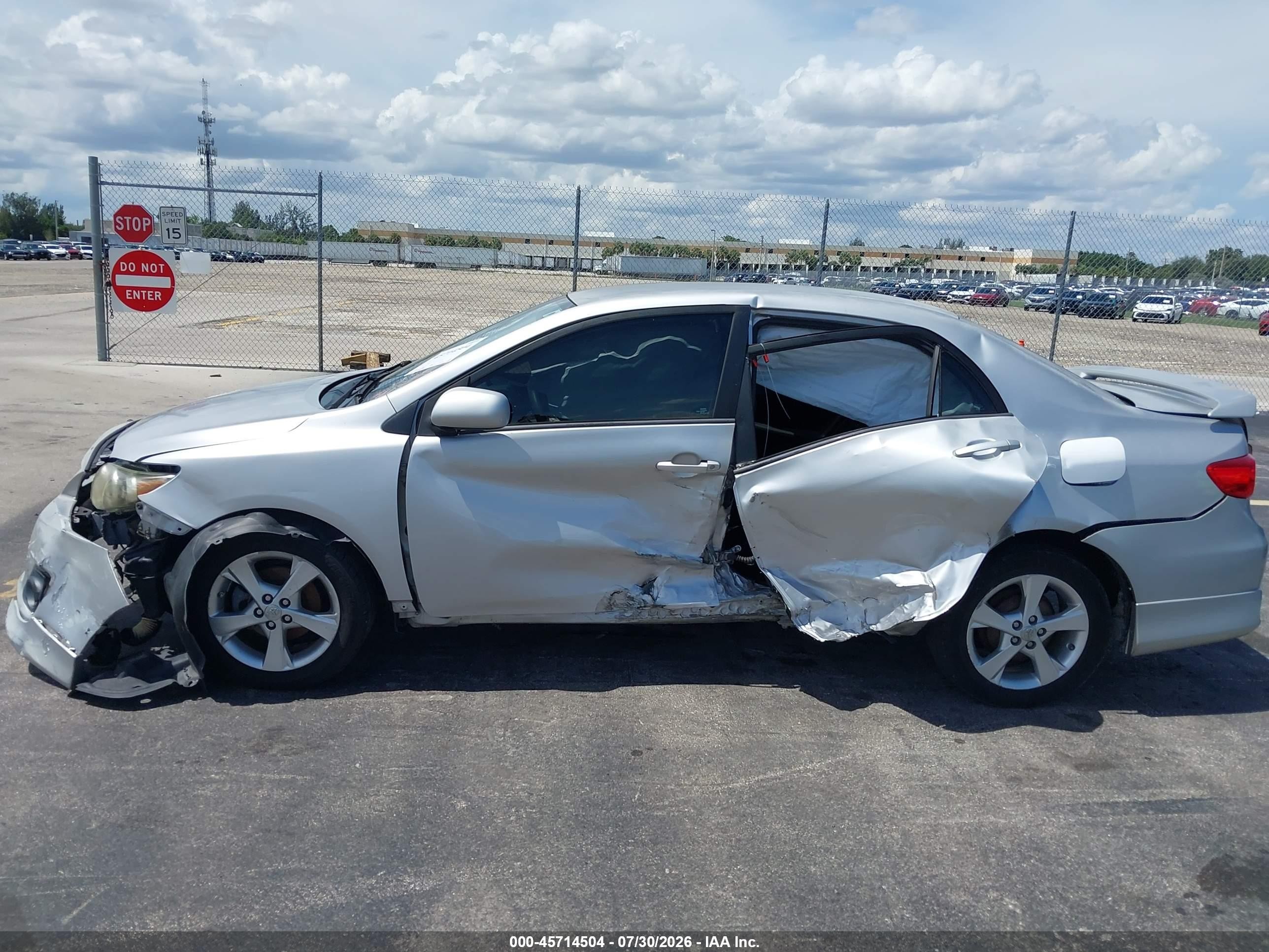 2012 Toyota Corolla S Gray vin: 2T1BU4EE4CC865251