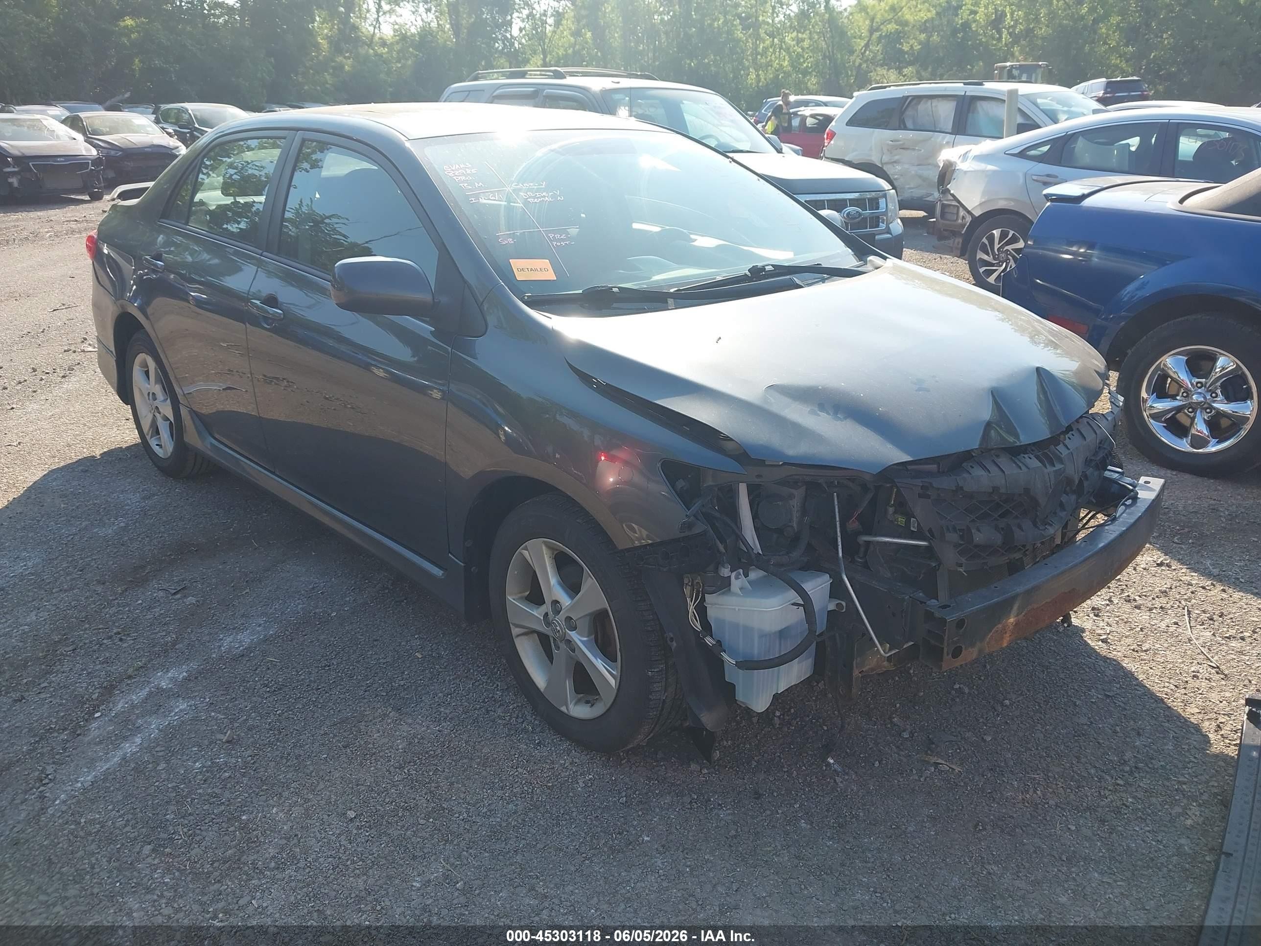 2012 Toyota Corolla S Gray vin: 2T1BU4EE4CC874578