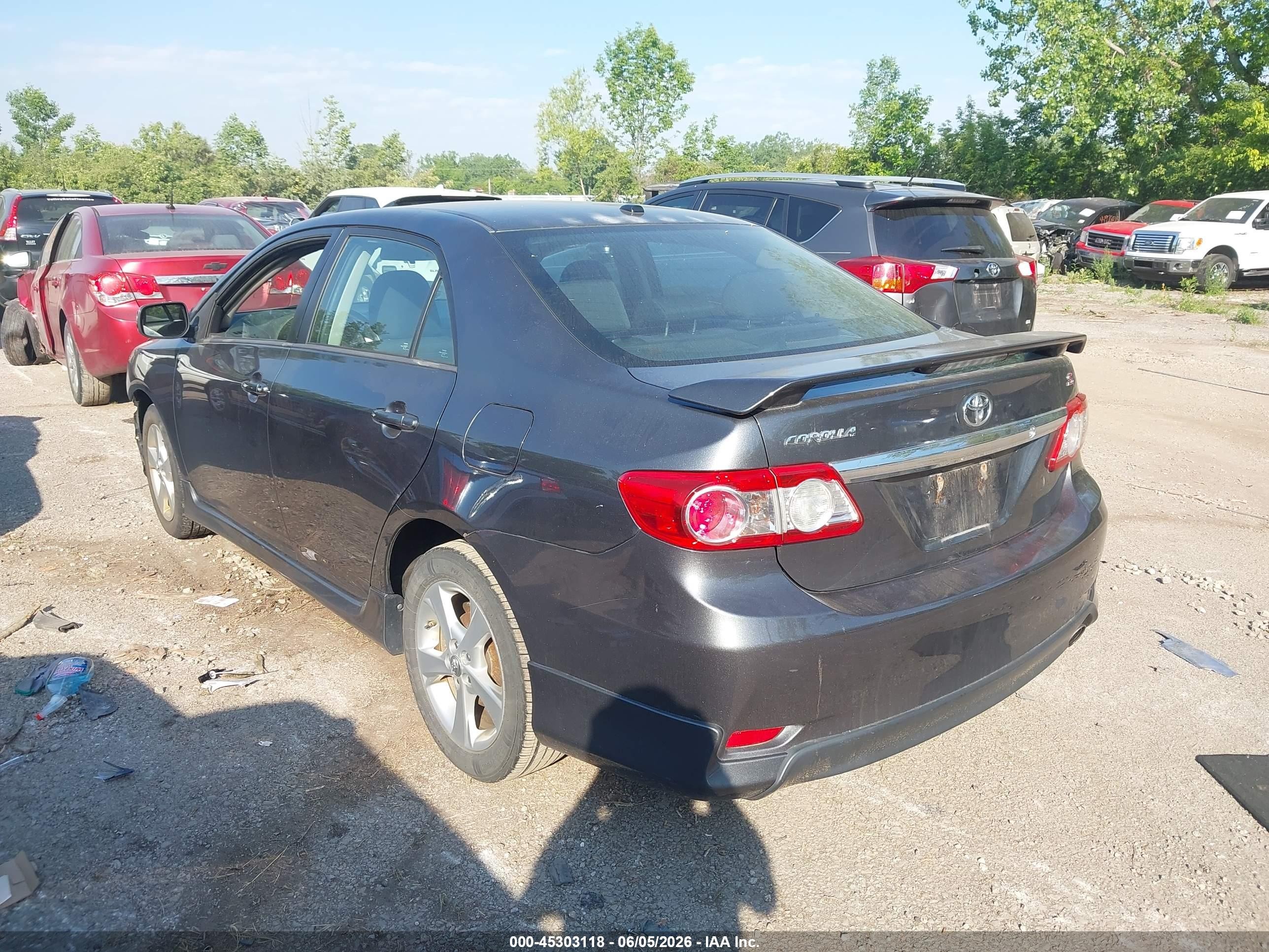 2012 Toyota Corolla S Gray vin: 2T1BU4EE4CC874578