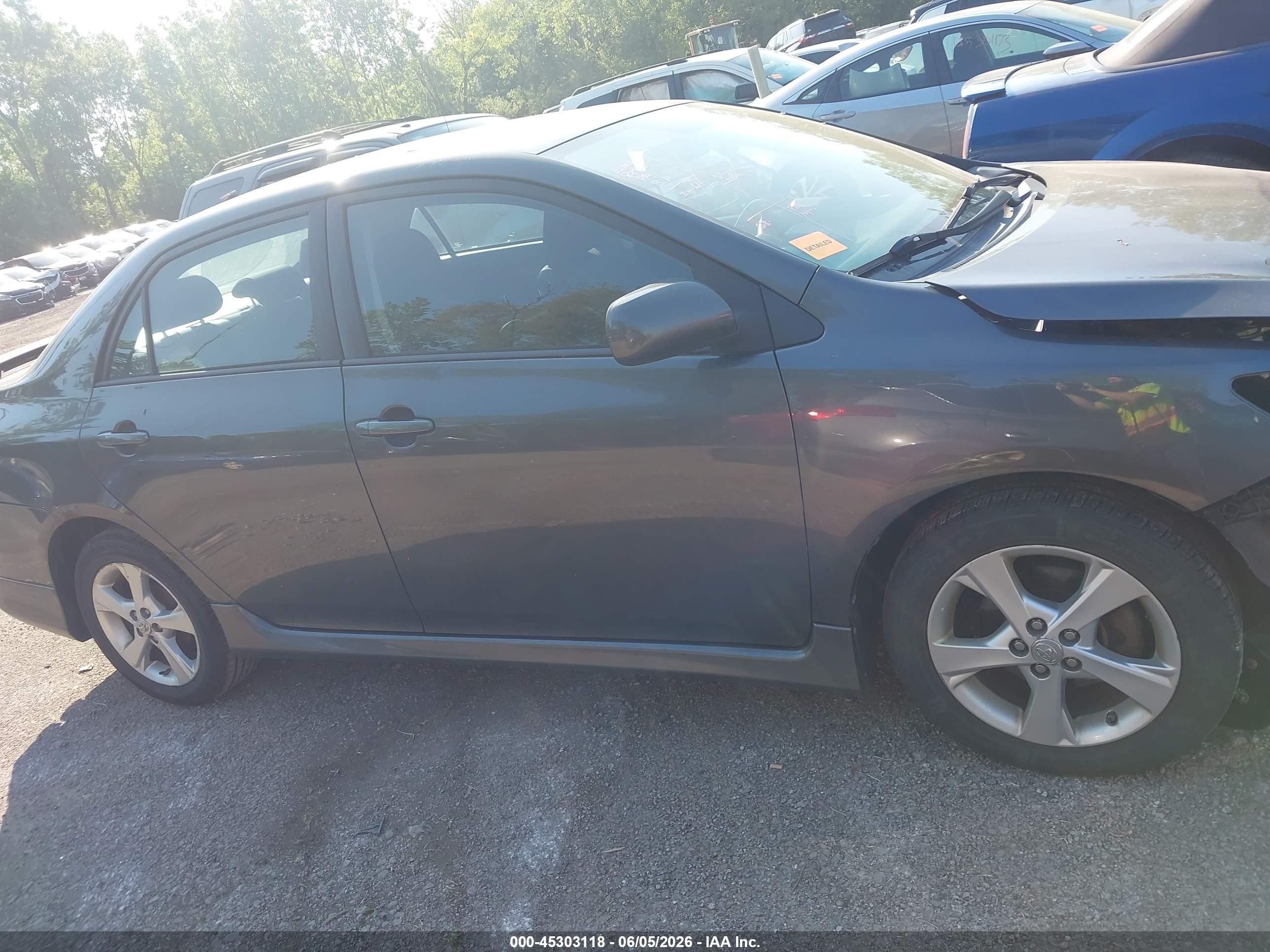 2012 Toyota Corolla S Gray vin: 2T1BU4EE4CC874578